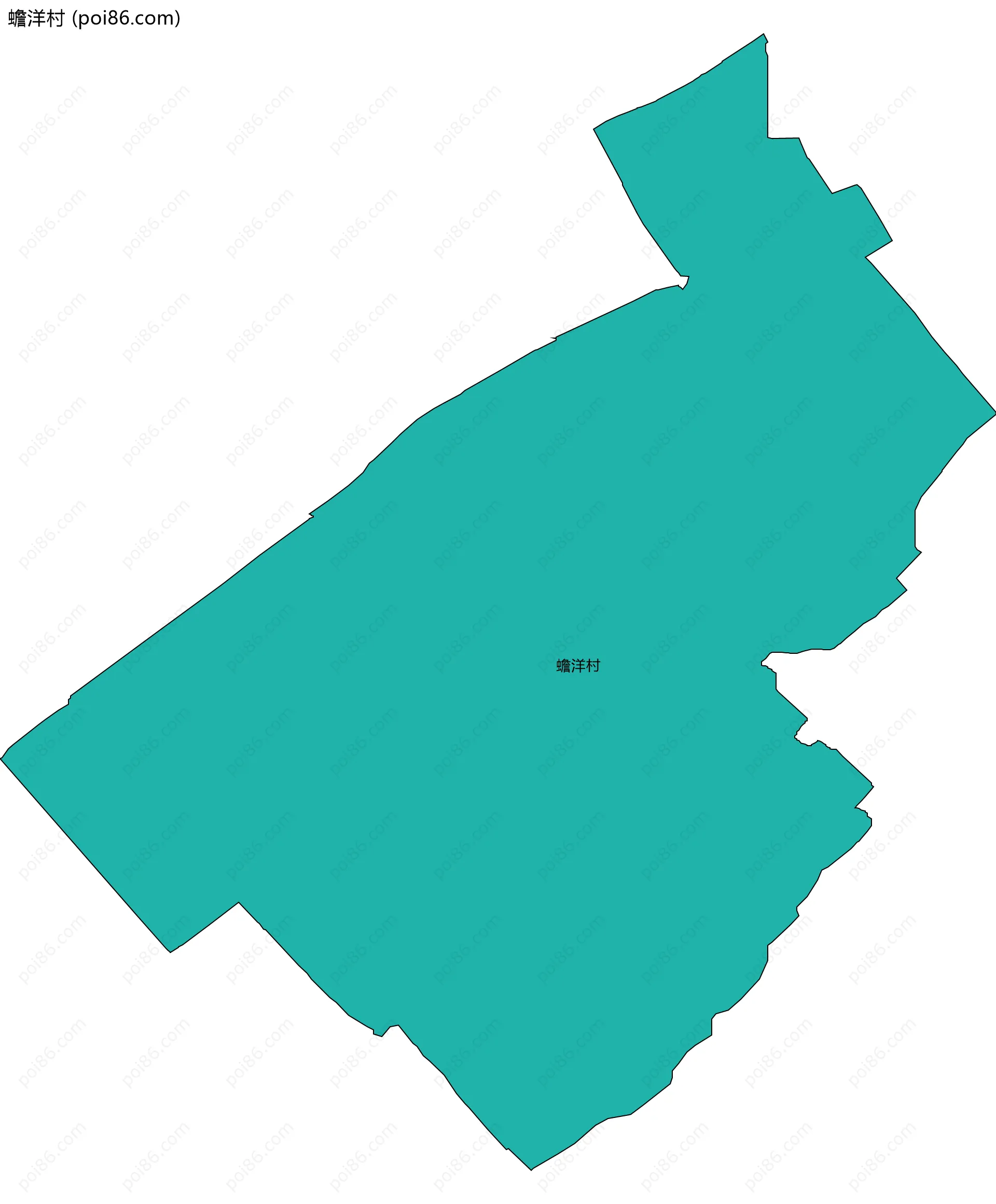 蟾洋村边界地图