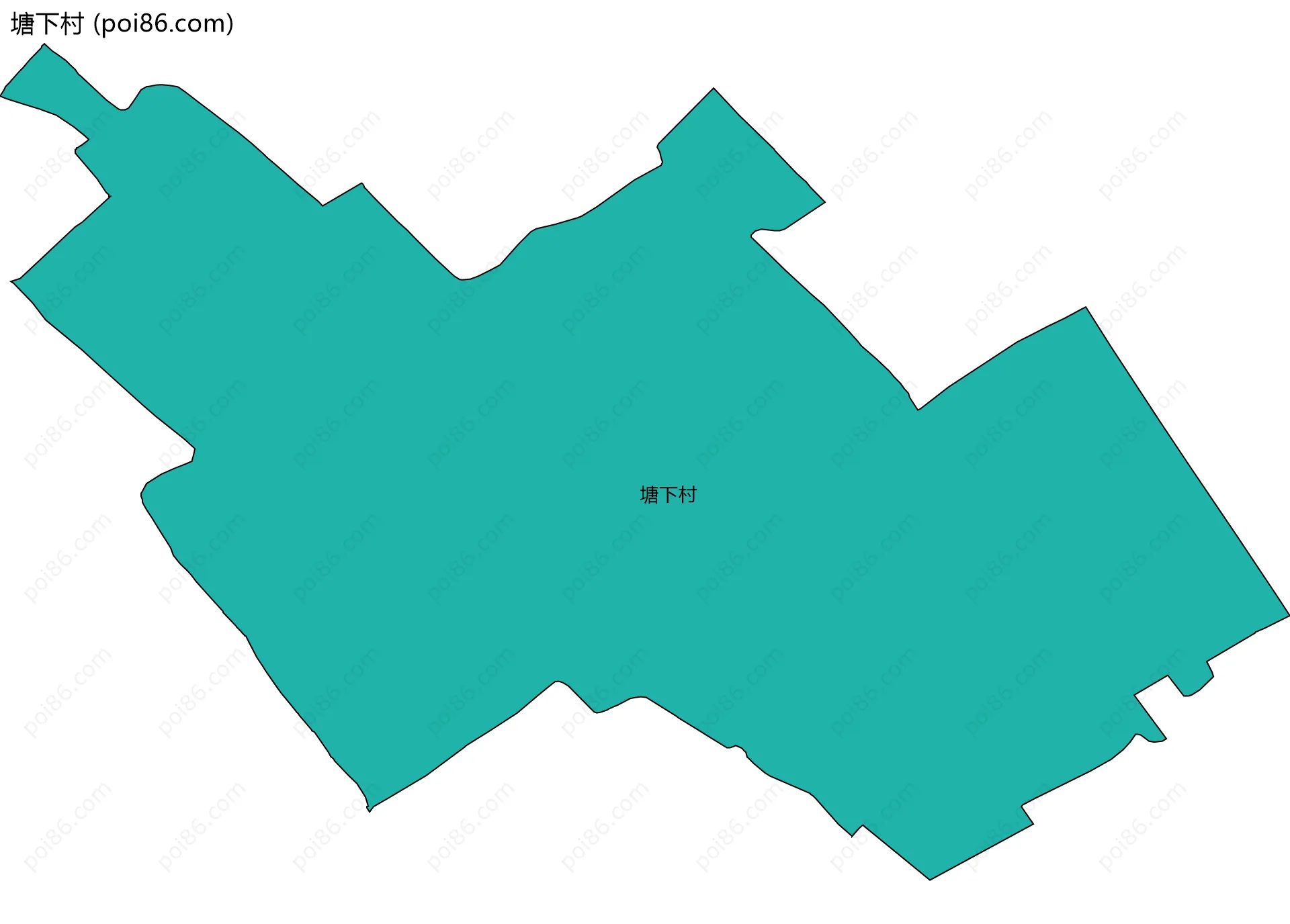 塘下村边界地图