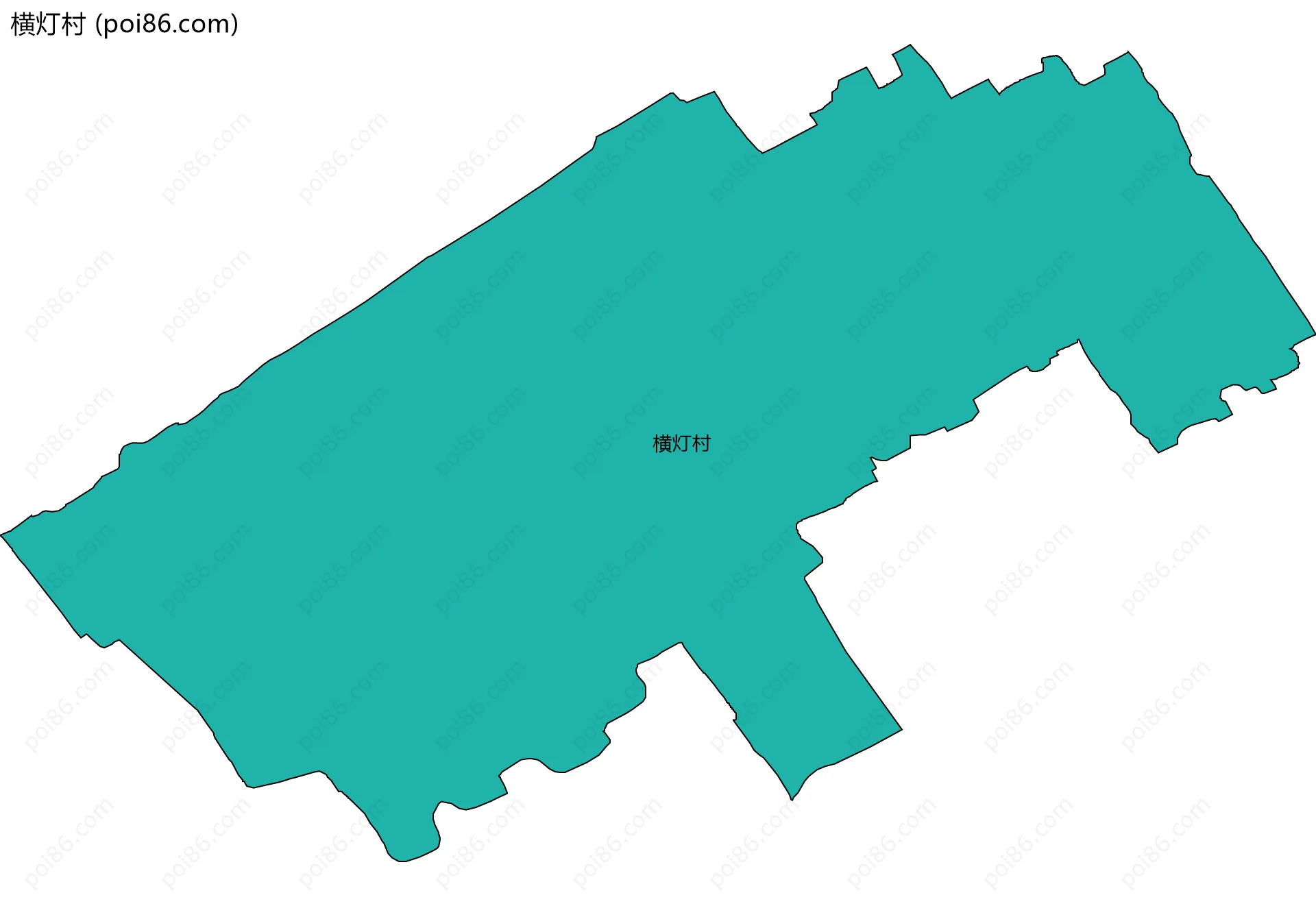横灯村边界地图
