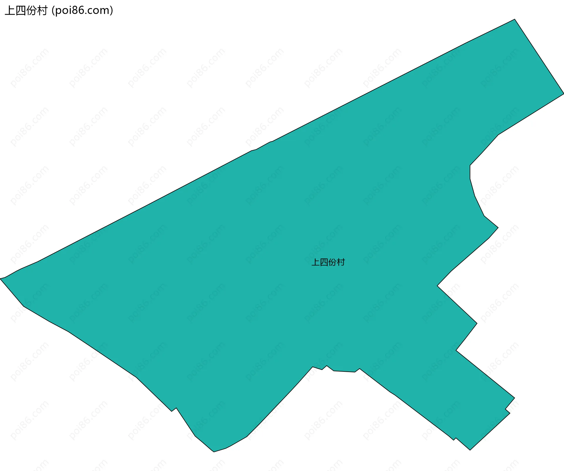 上四份村边界地图