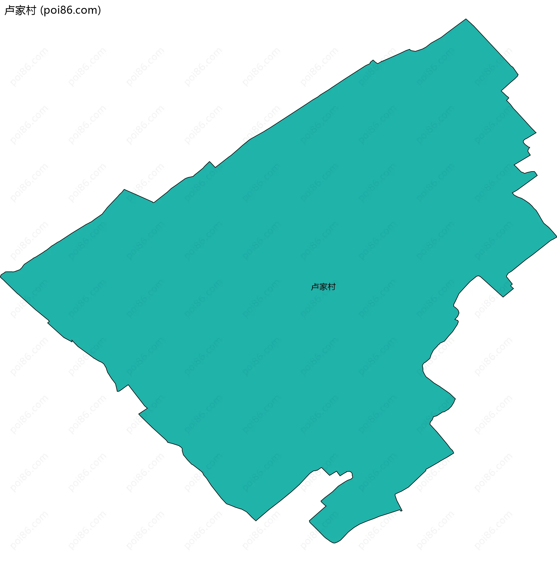 卢家村边界地图