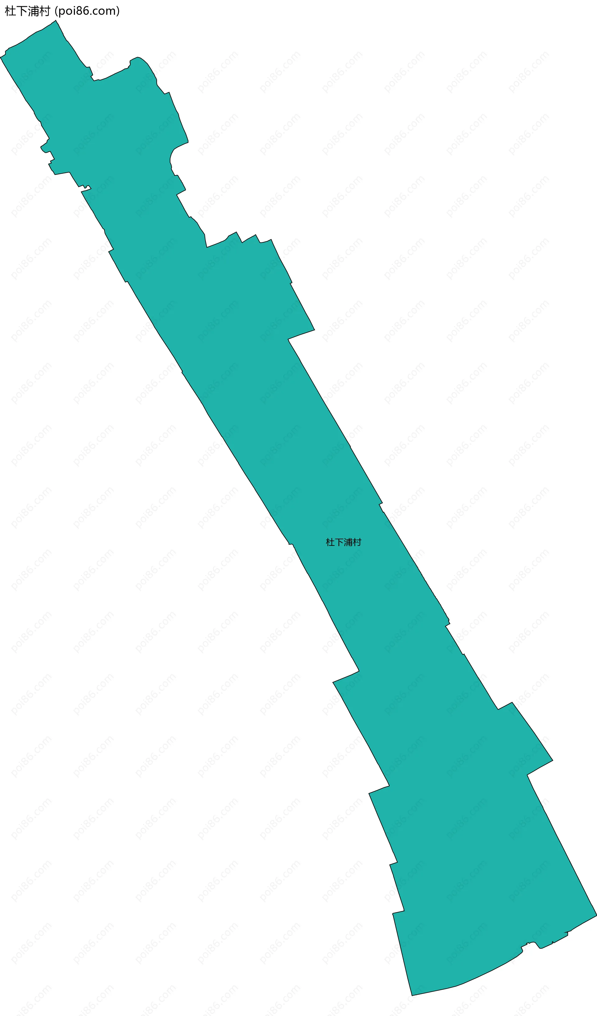 杜下浦村边界地图