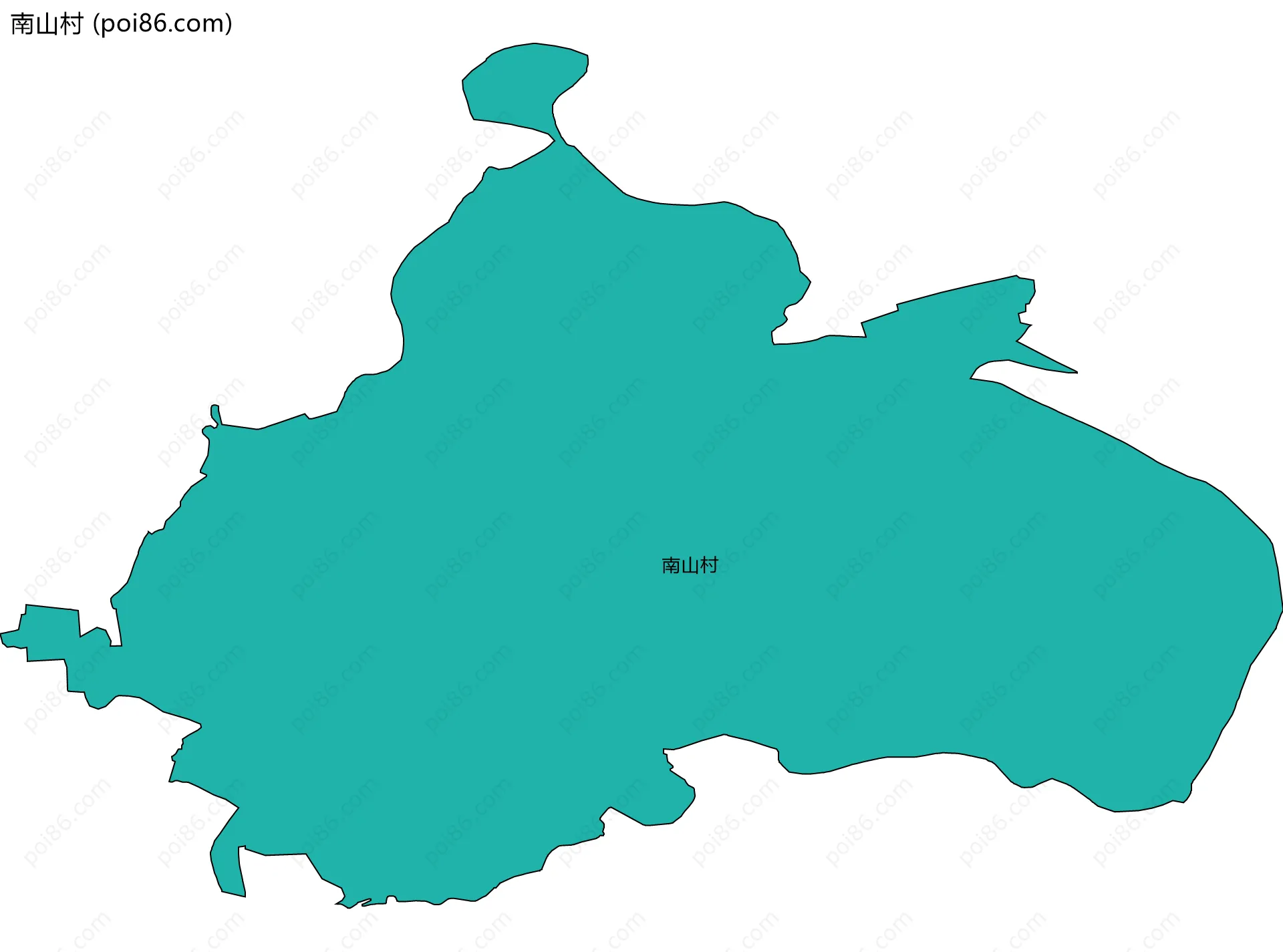 南山村边界地图