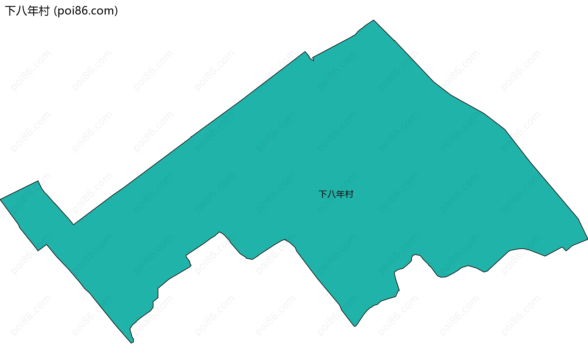 下八年村边界地图
