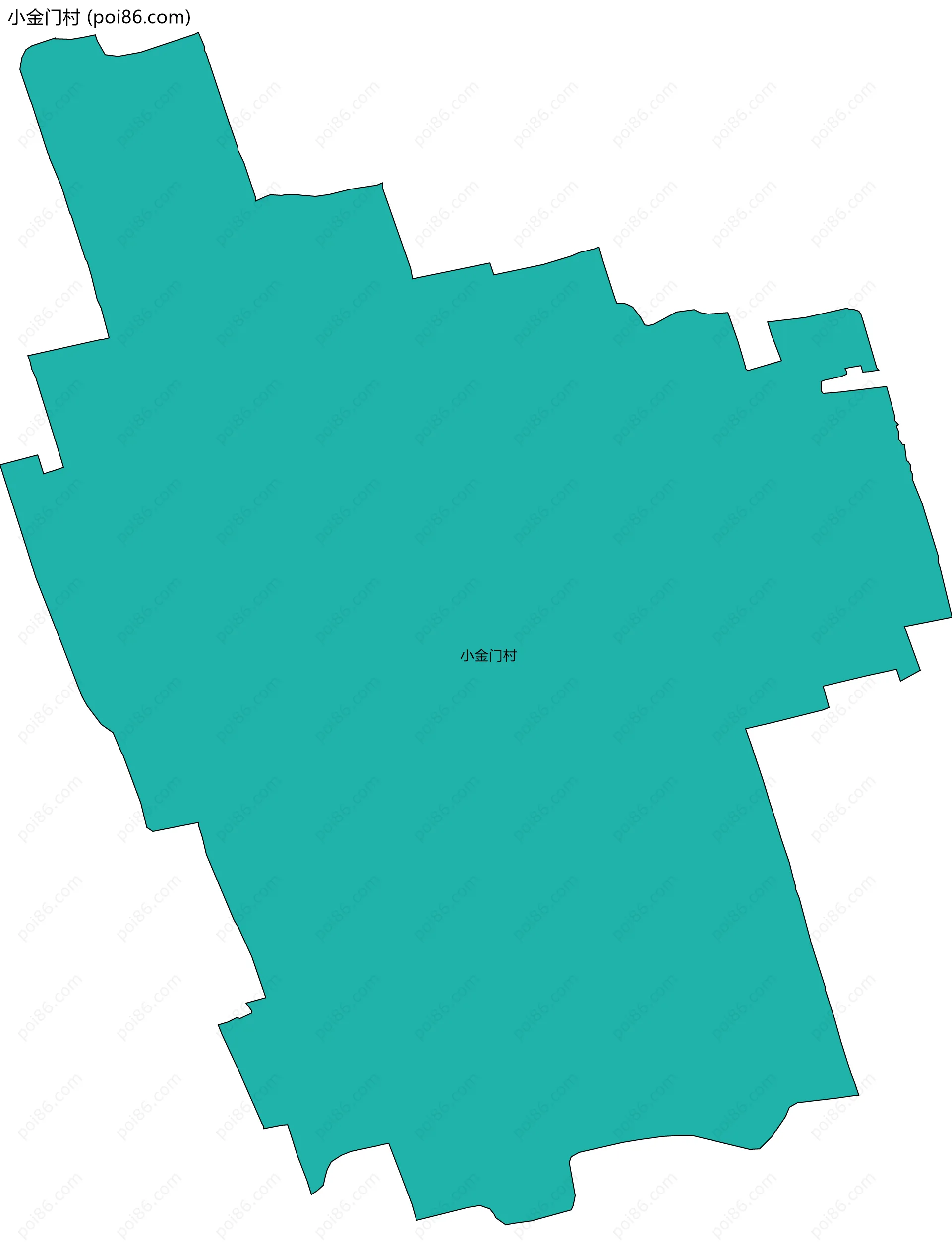 小金门村边界地图