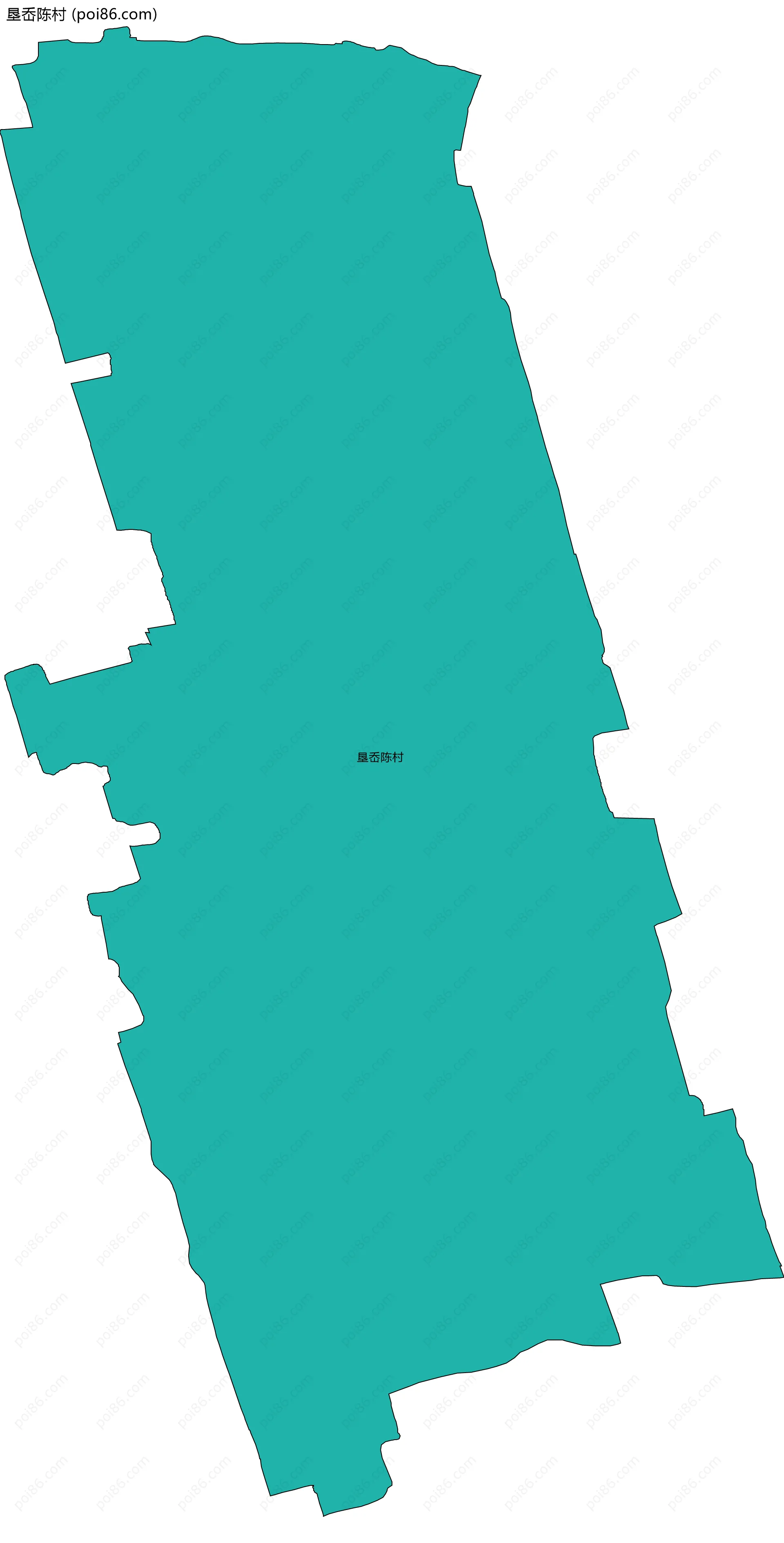 垦岙陈村边界地图