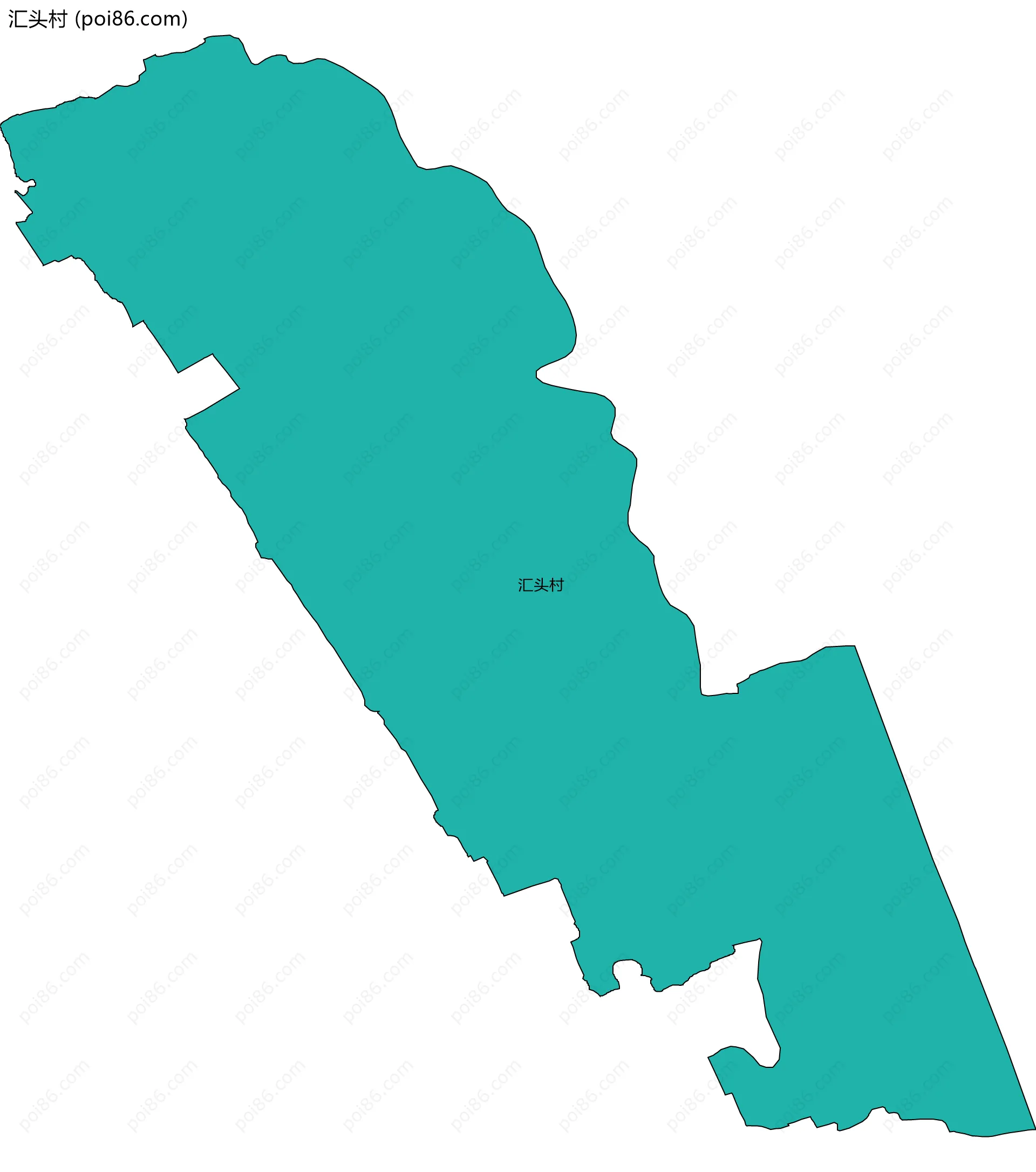 汇头村边界地图