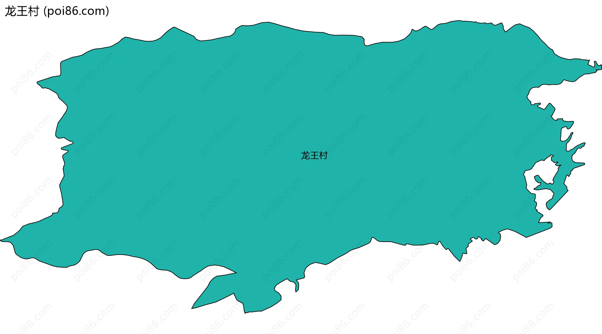 龙王村边界地图