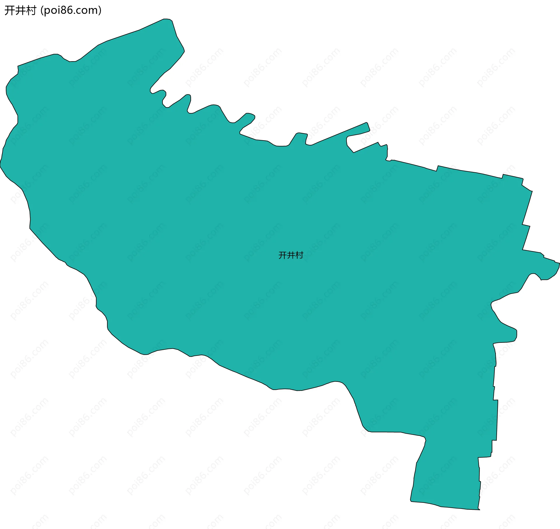 开井村边界地图