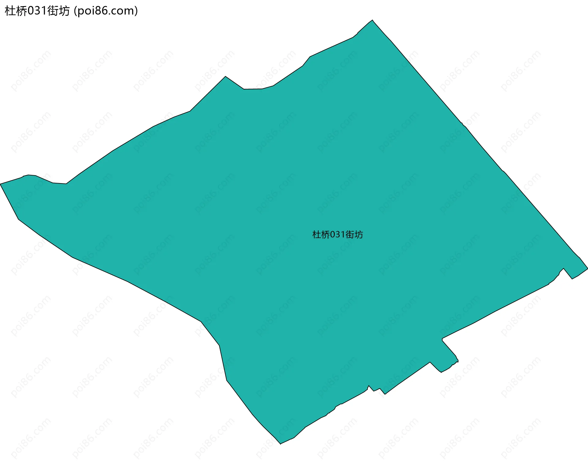 杜桥031街坊边界地图