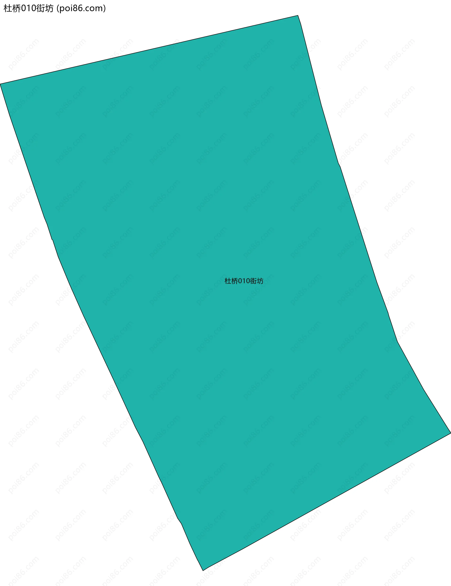 杜桥010街坊边界地图