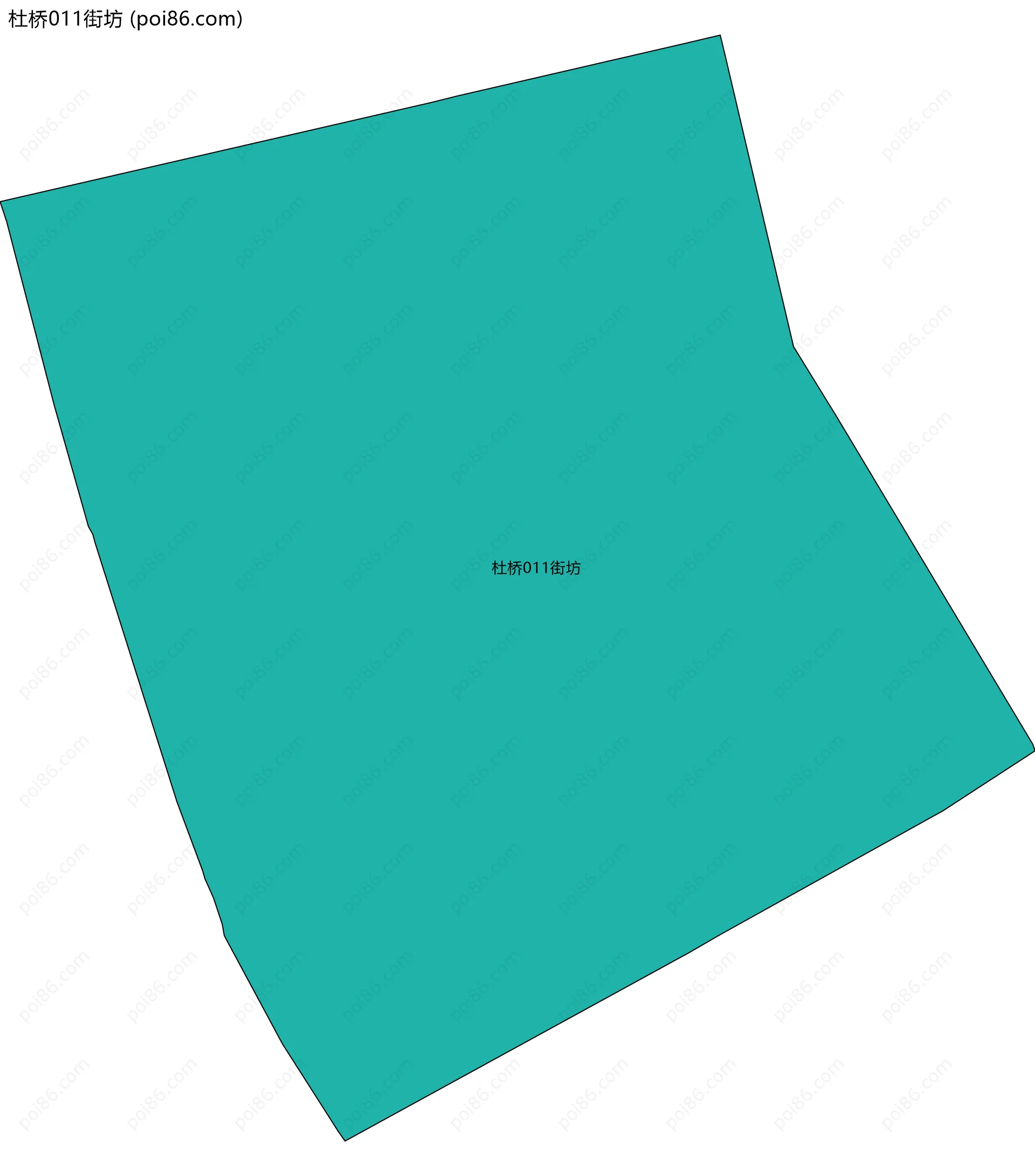 杜桥011街坊边界地图