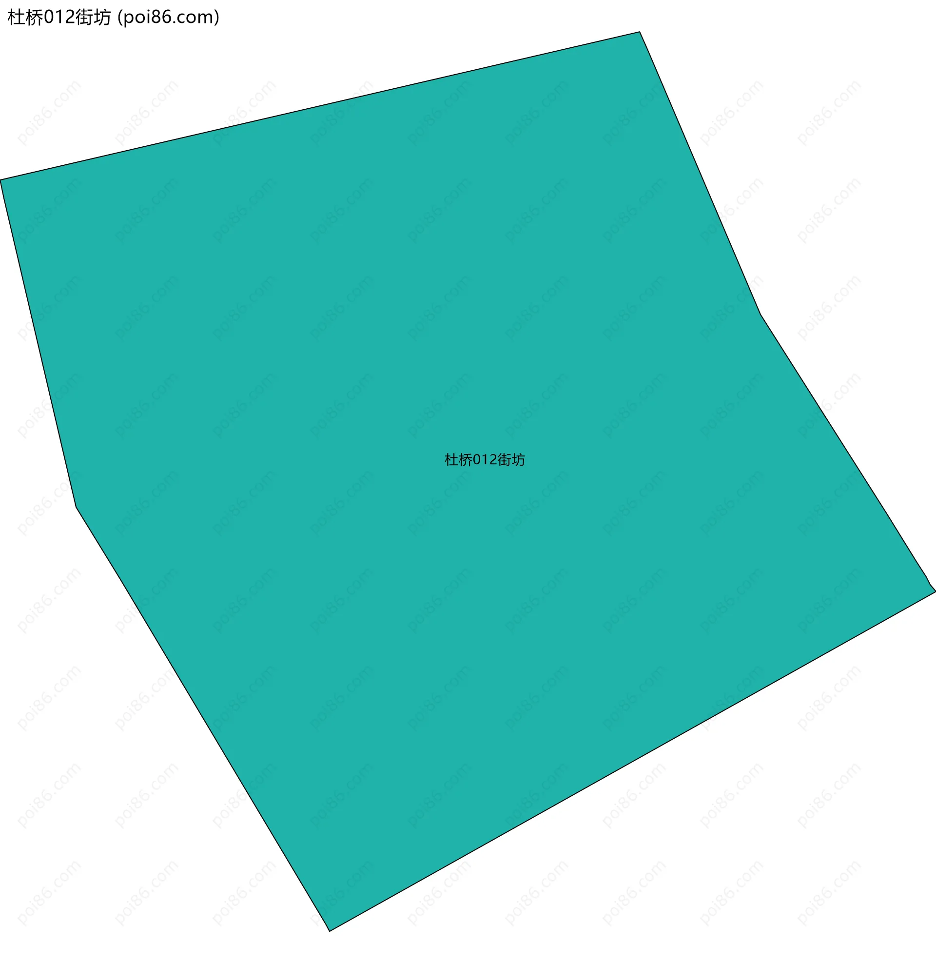 杜桥012街坊边界地图