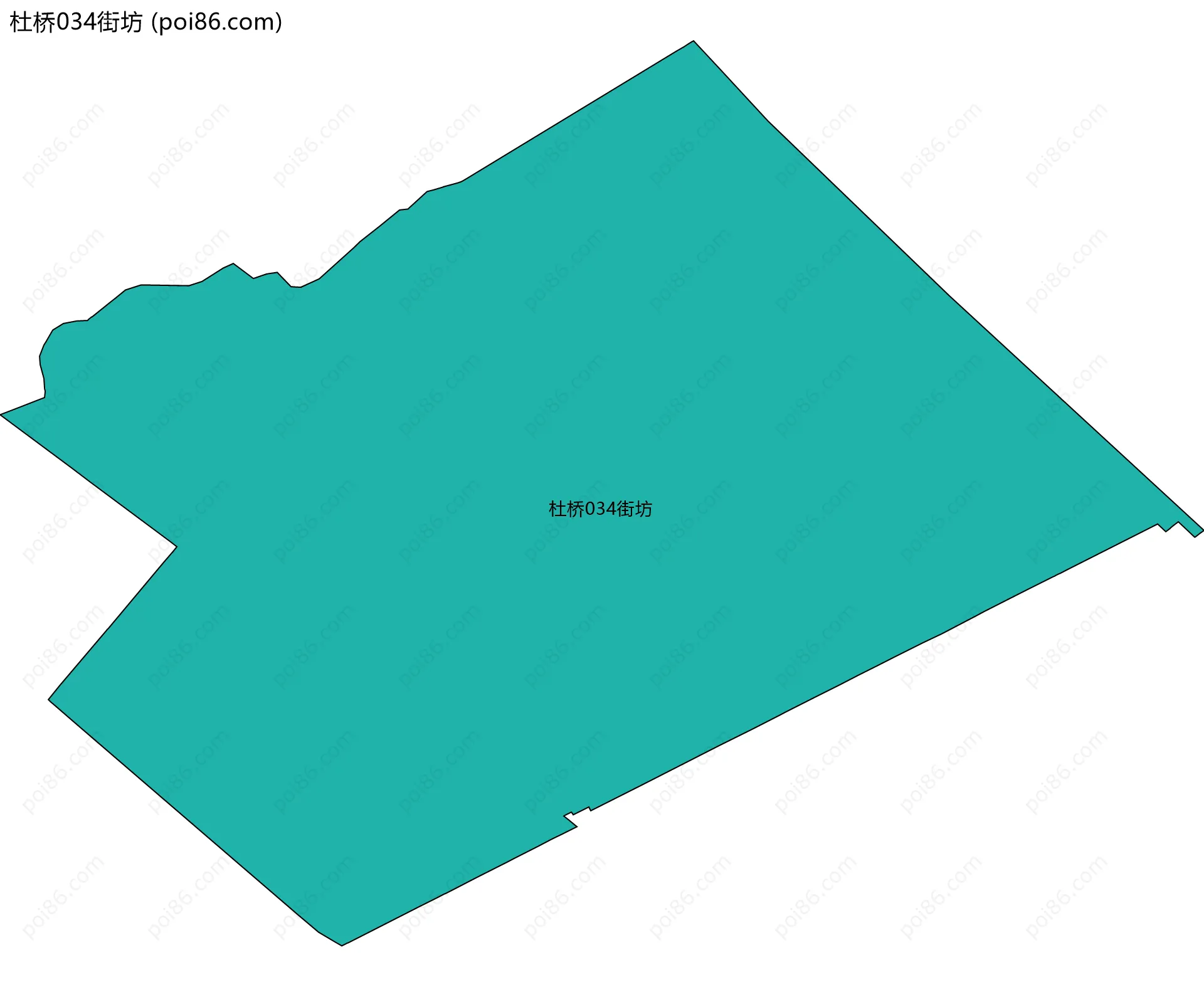 杜桥034街坊边界地图