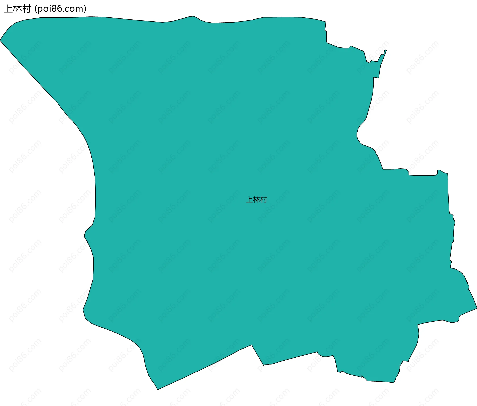 上林村边界地图