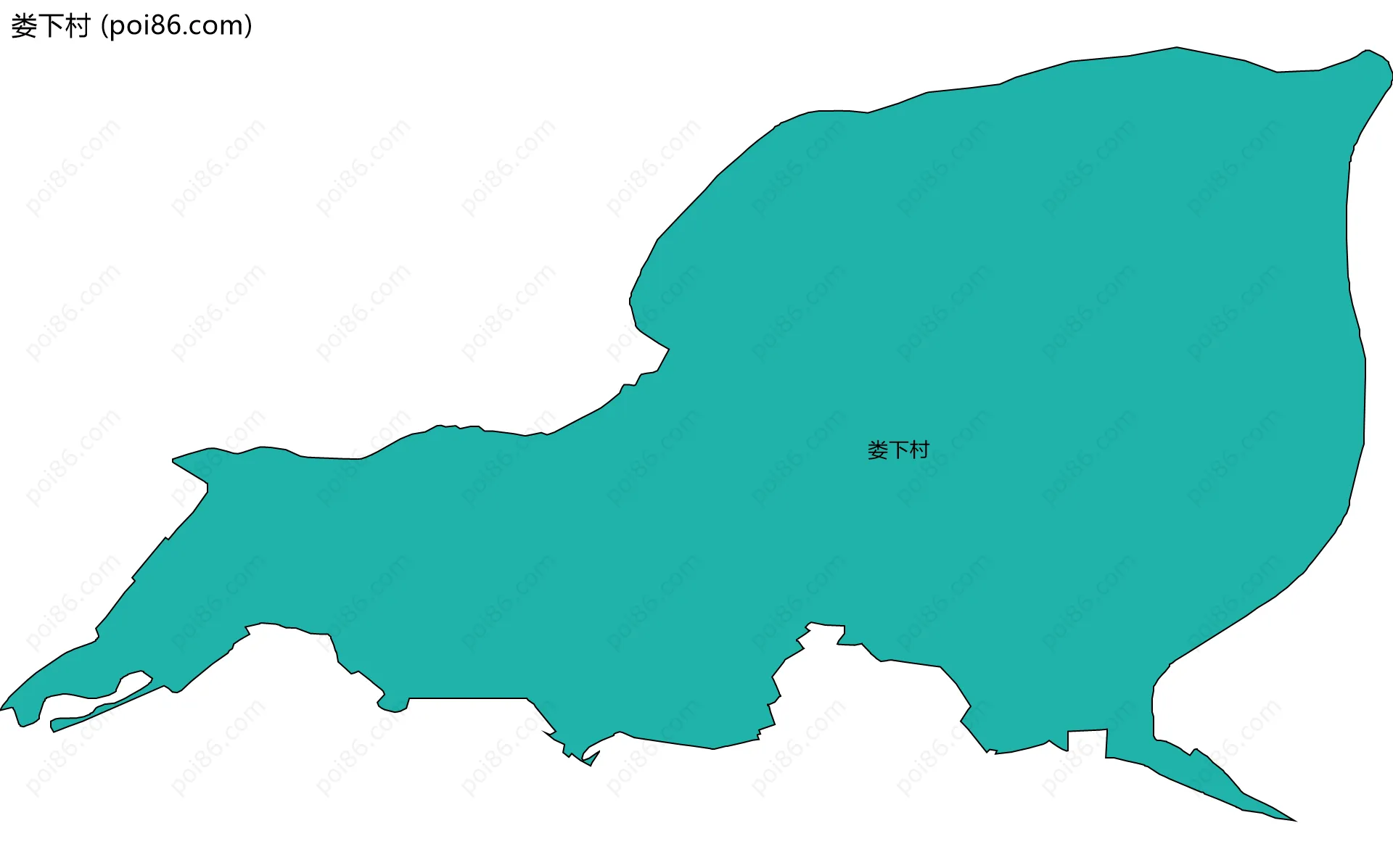 娄下村边界地图