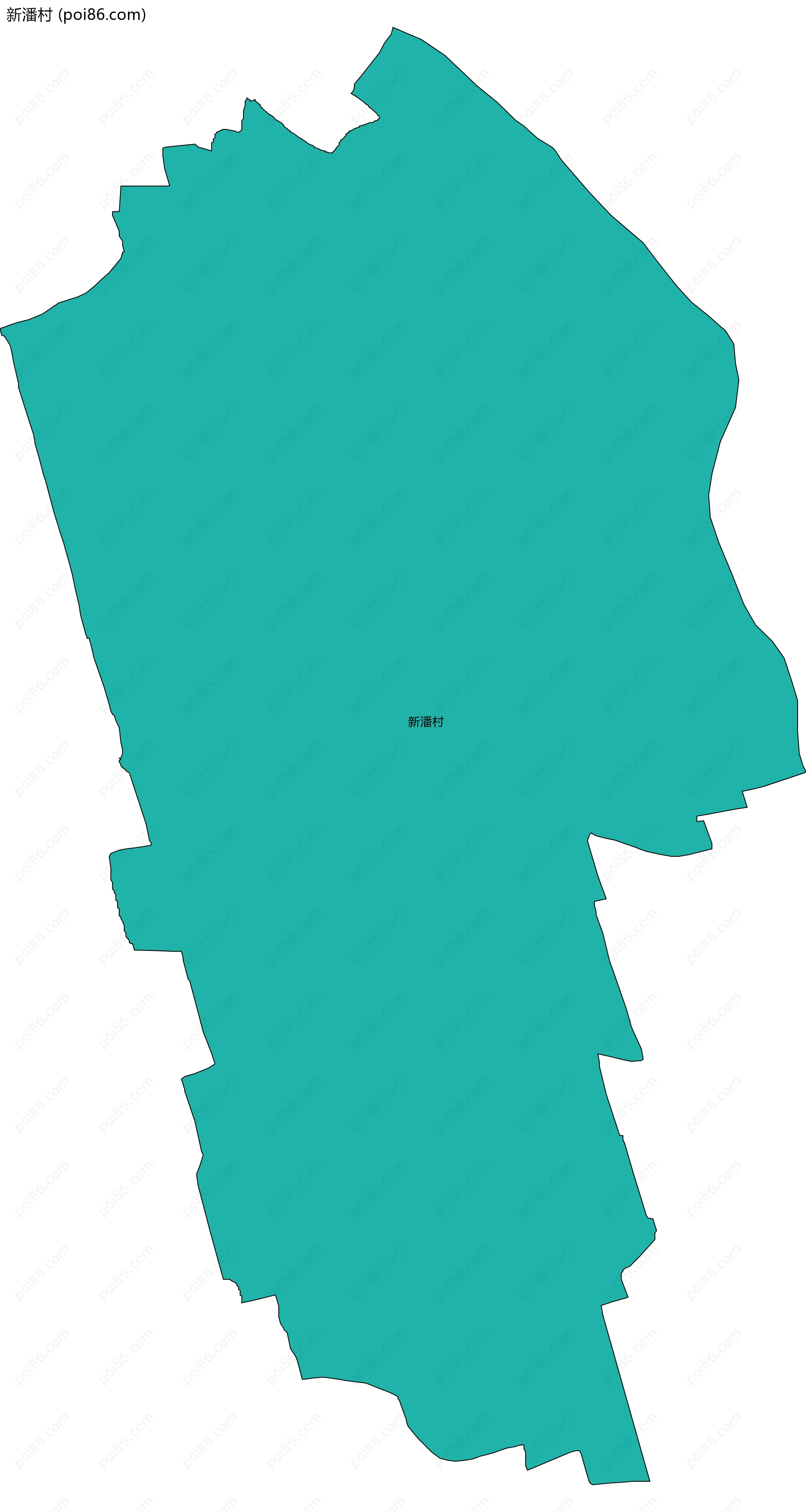 新潘村边界地图