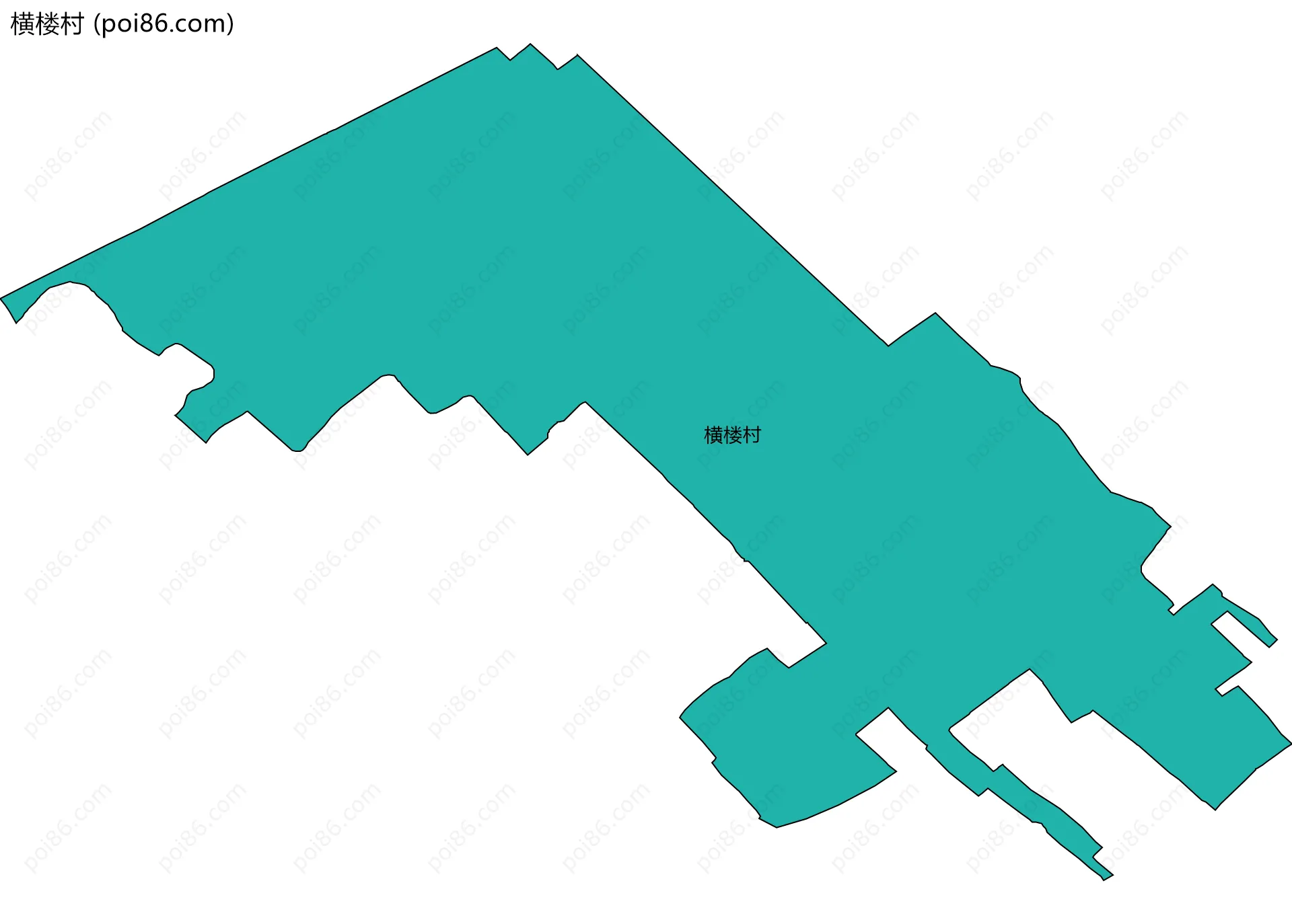 横楼村边界地图