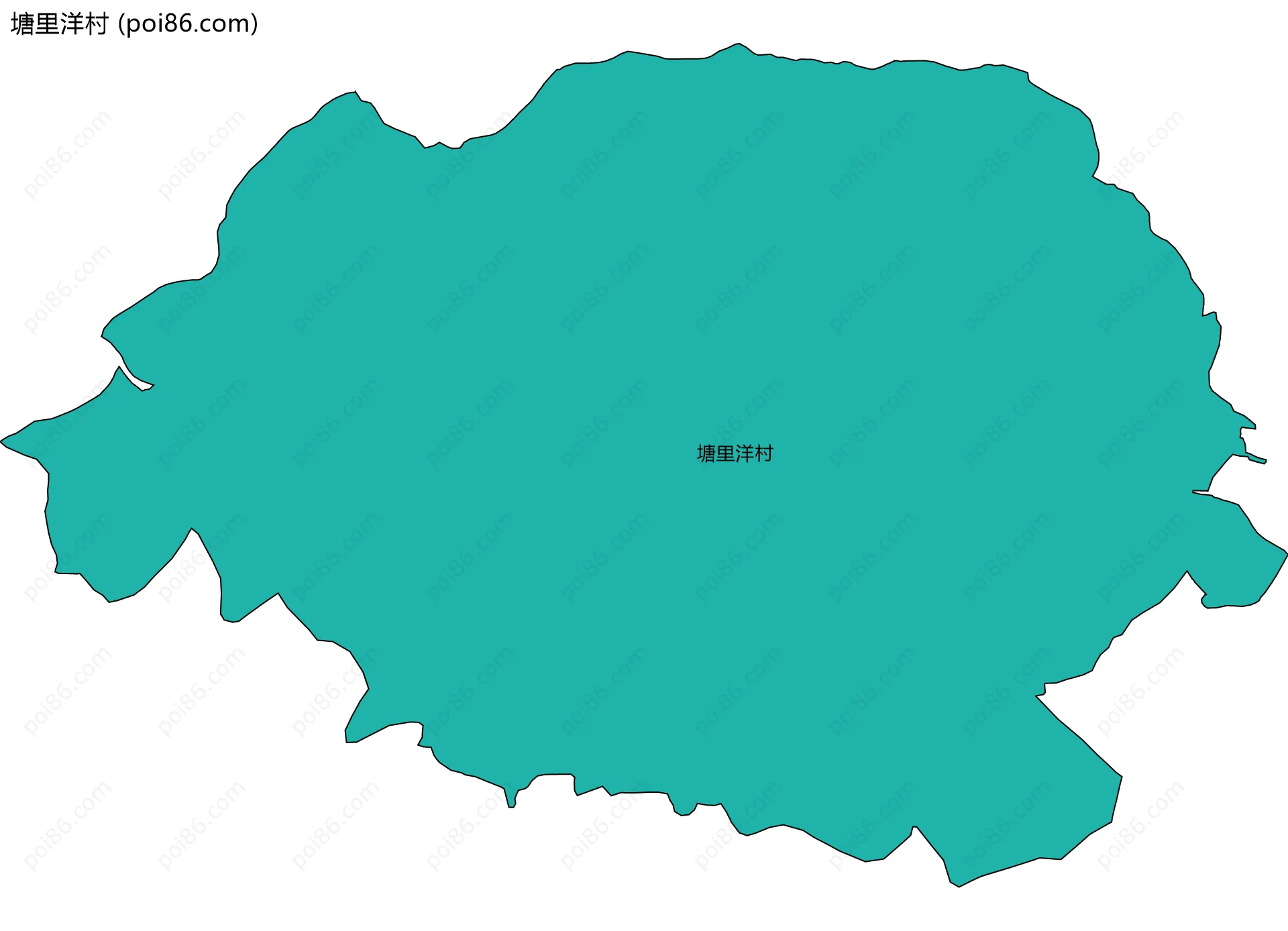 塘里洋村边界地图