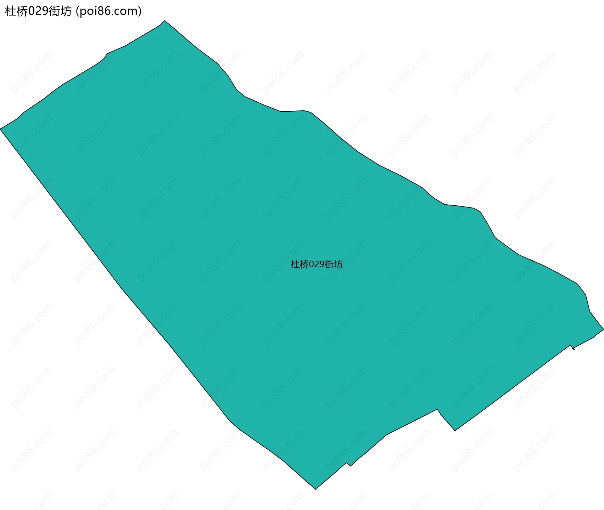 杜桥029街坊边界地图