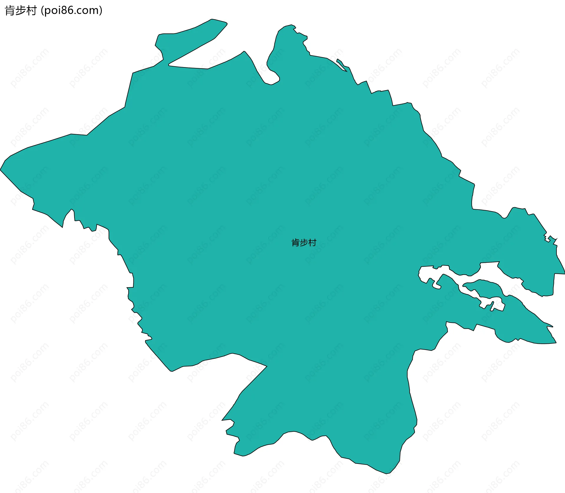 肯步村边界地图