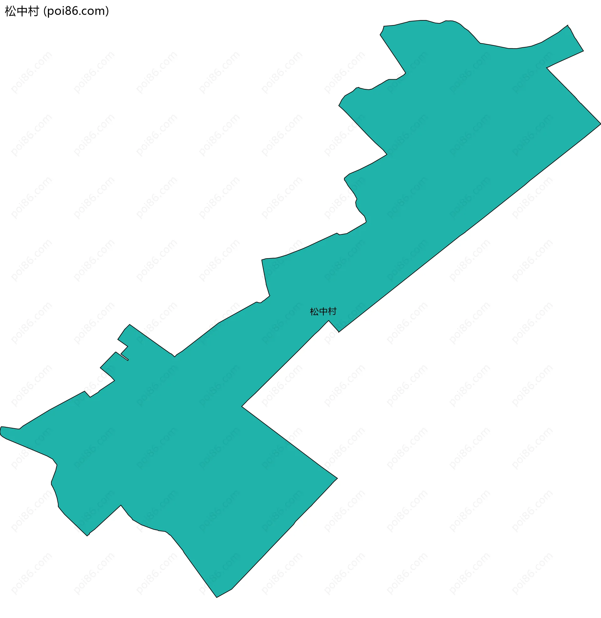 松中村边界地图