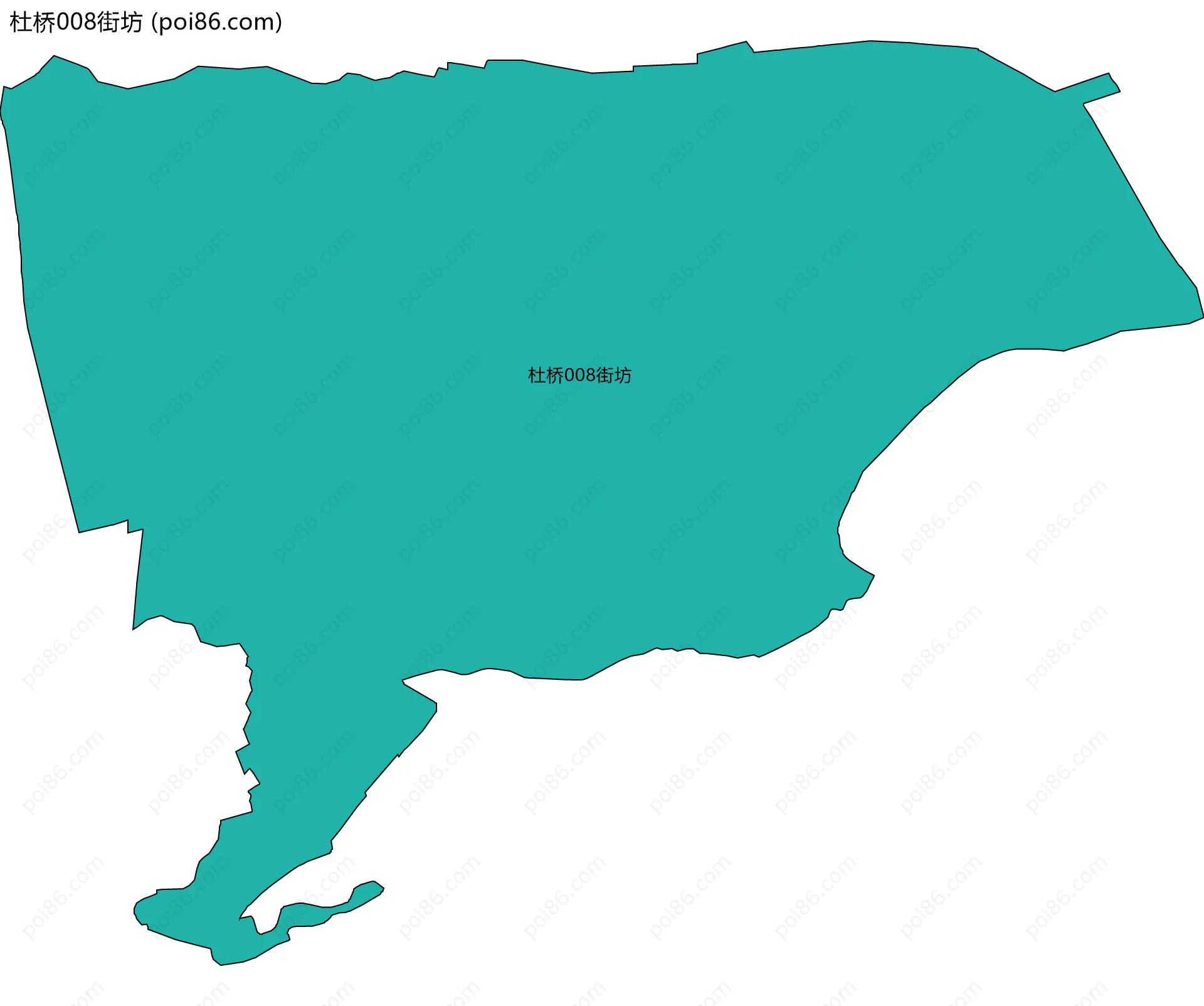 杜桥008街坊边界地图
