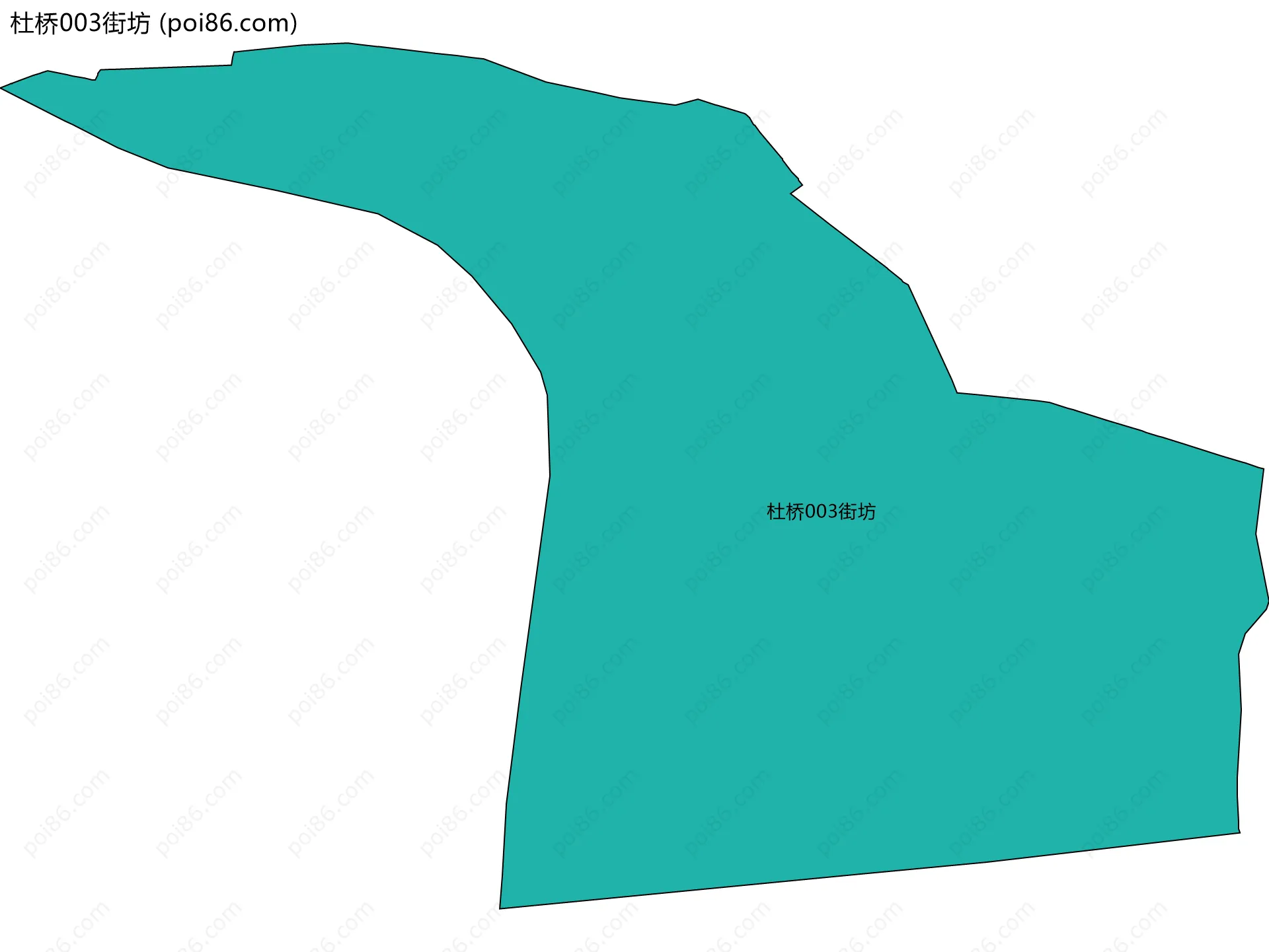 杜桥003街坊边界地图