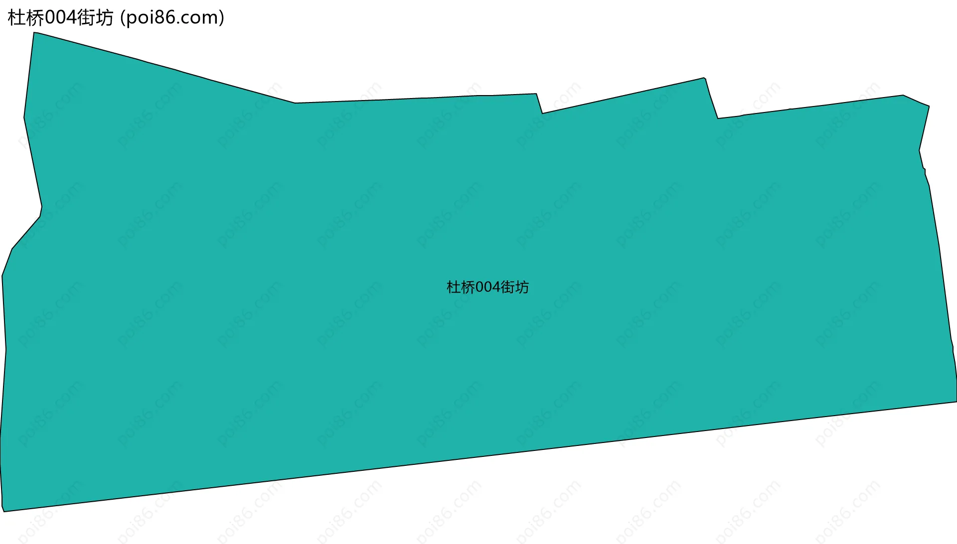 杜桥004街坊边界地图