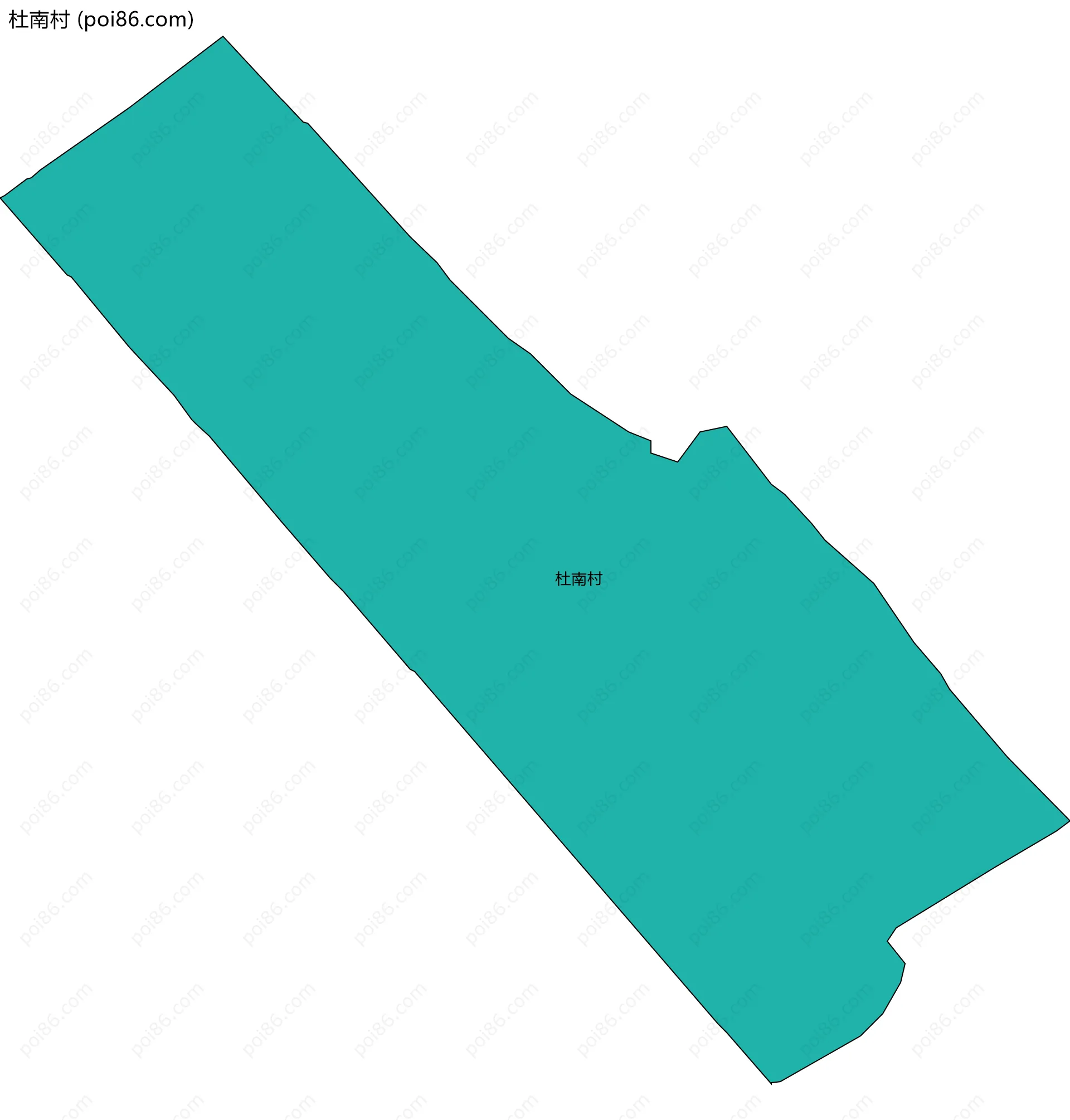 杜南村边界地图