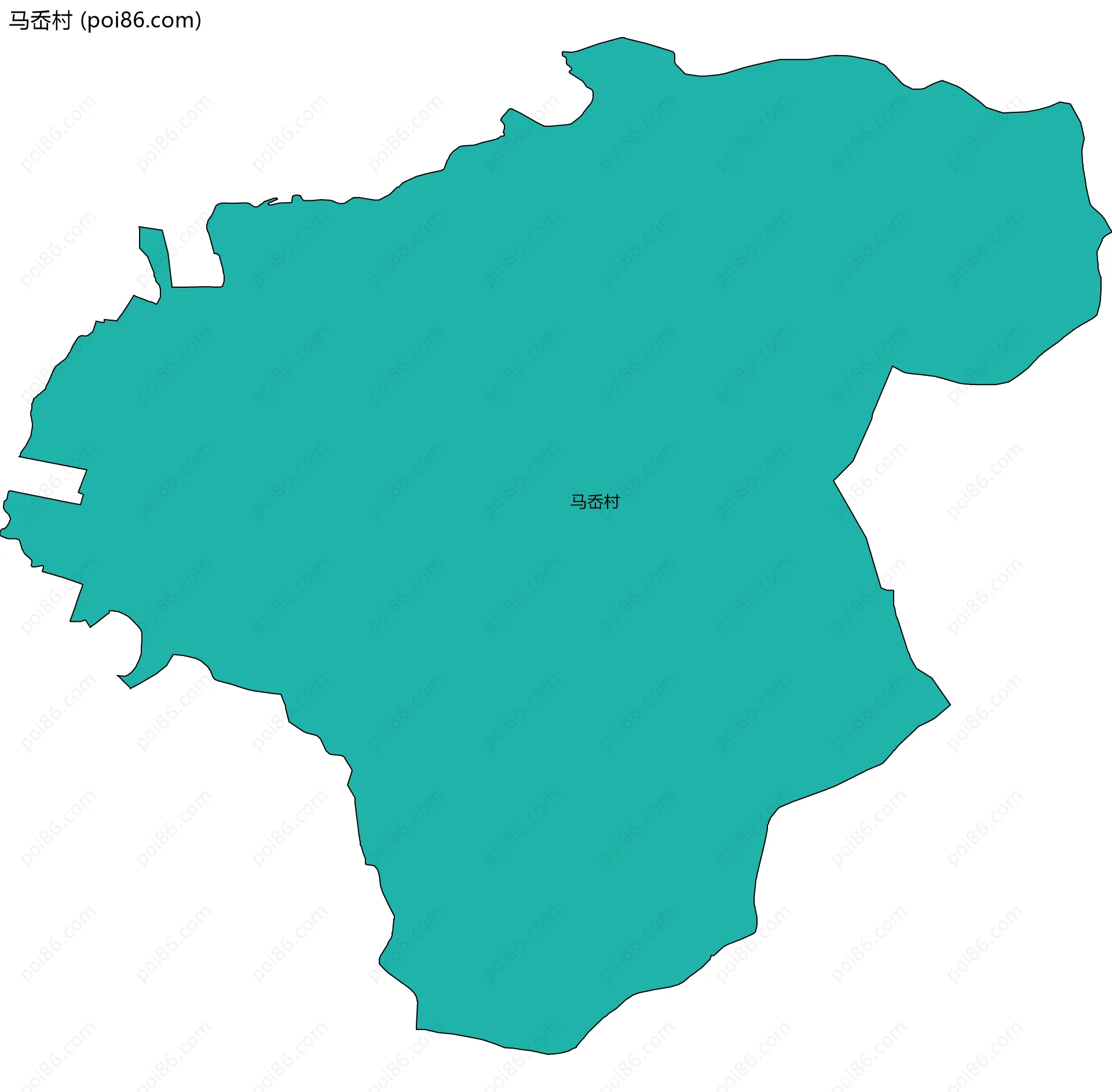 马岙村边界地图