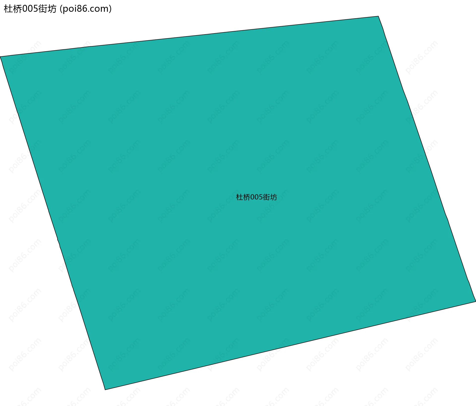 杜桥005街坊边界地图