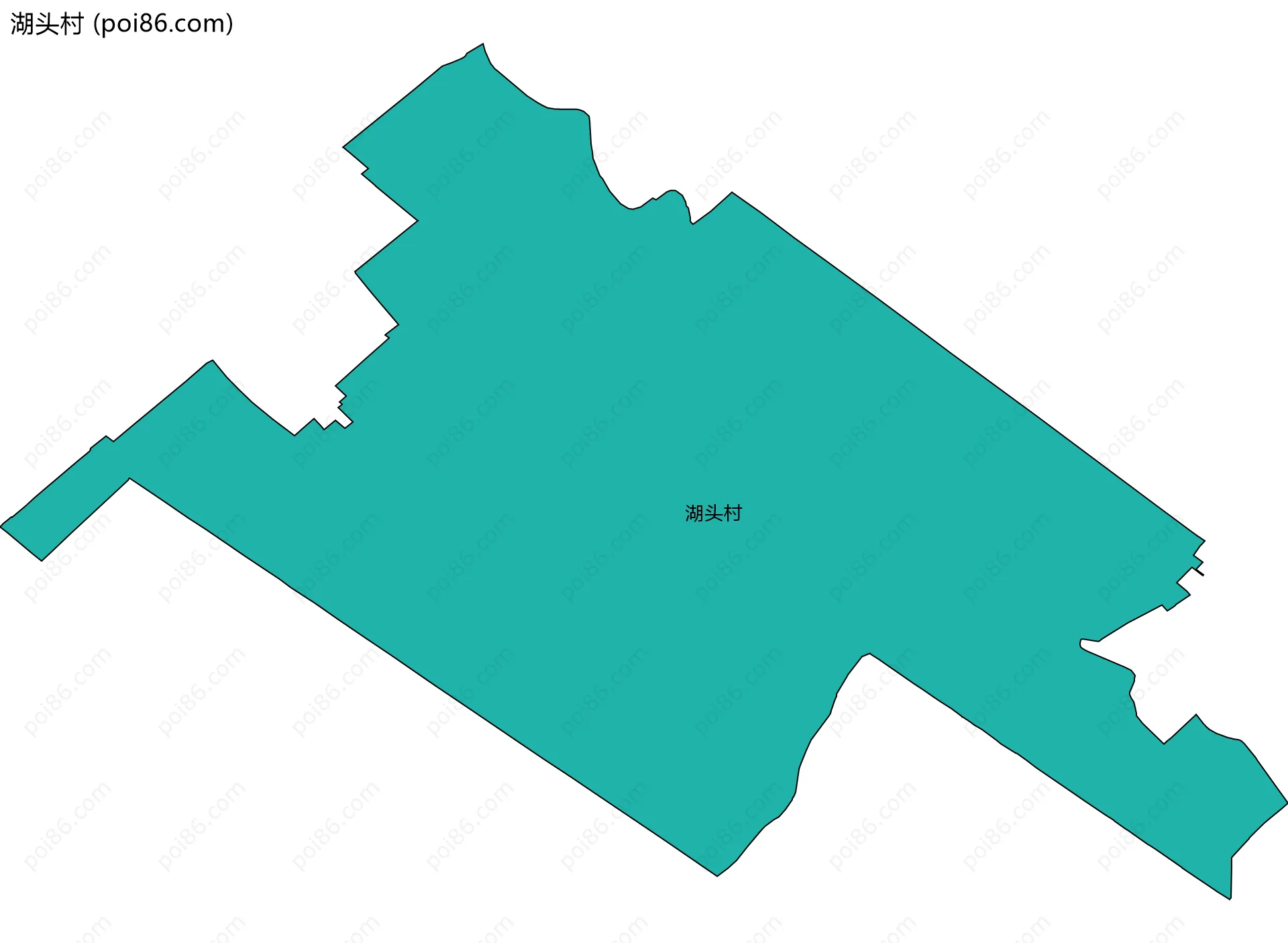 湖头村边界地图