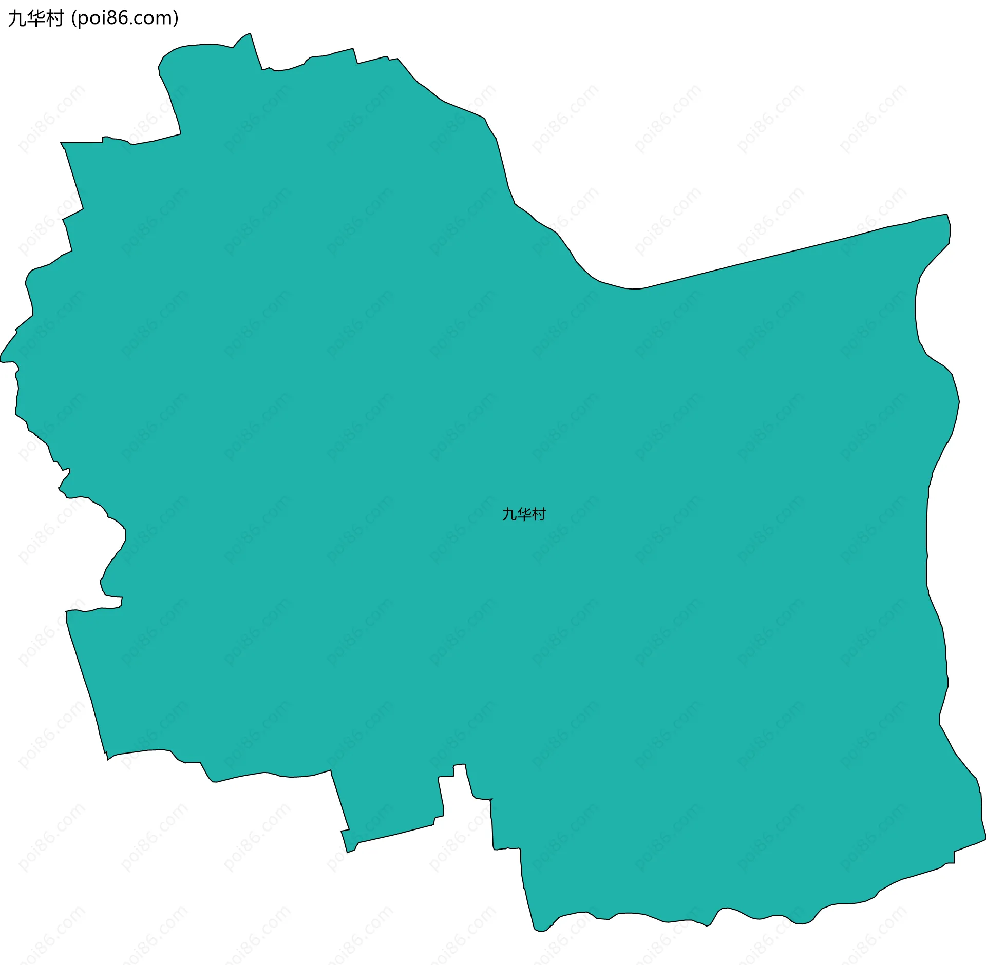 九华村边界地图