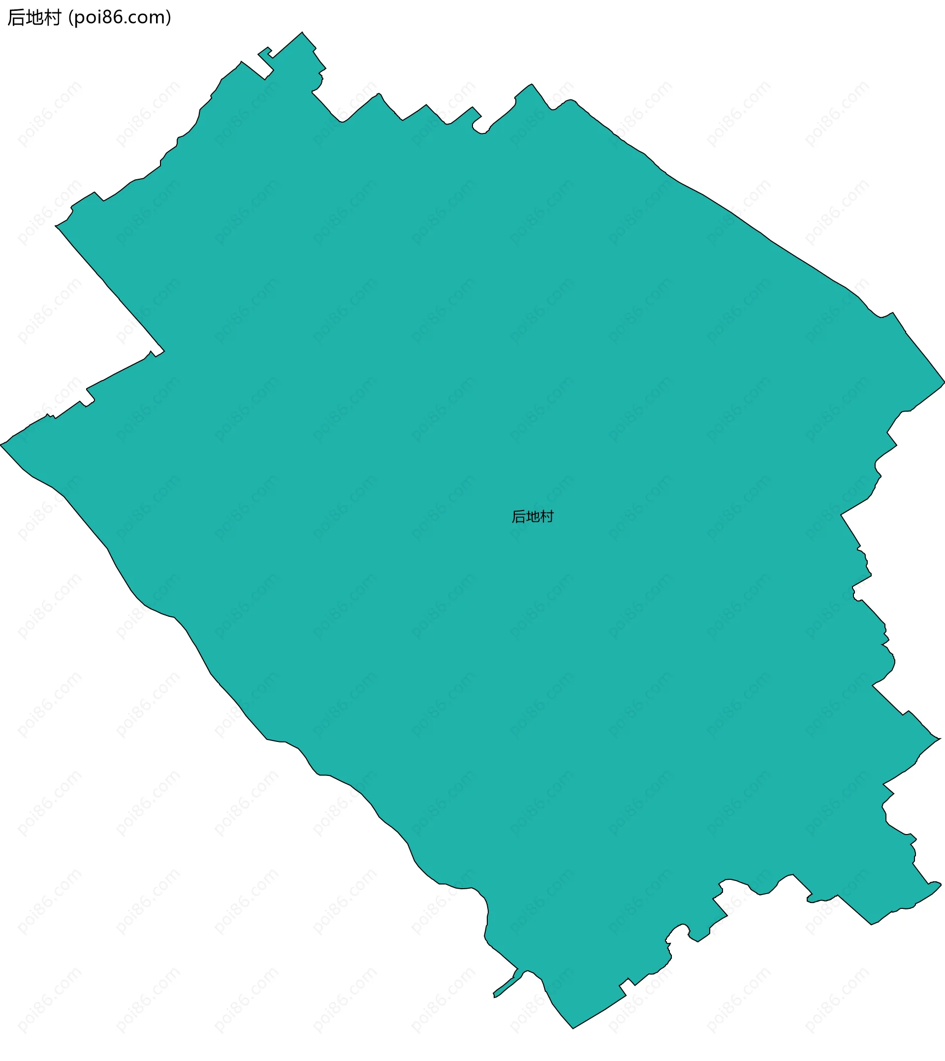 后地村边界地图