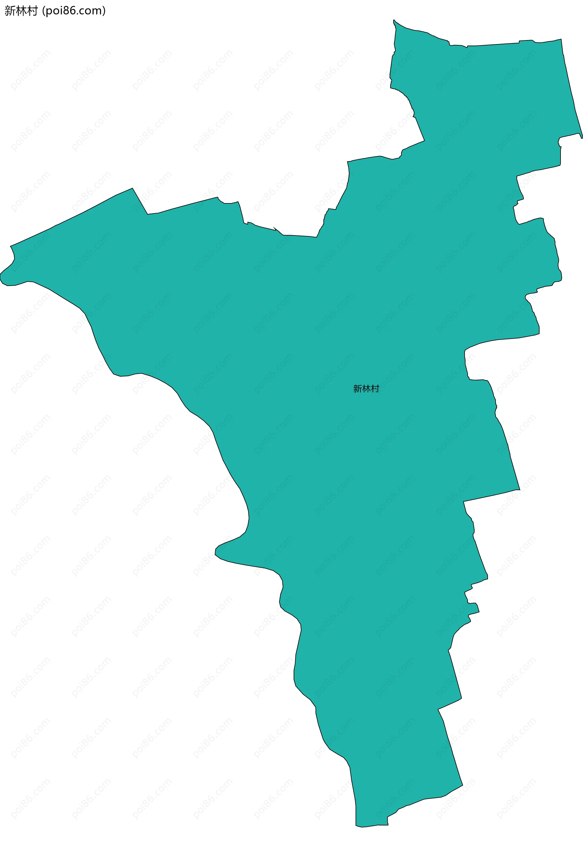 新林村边界地图