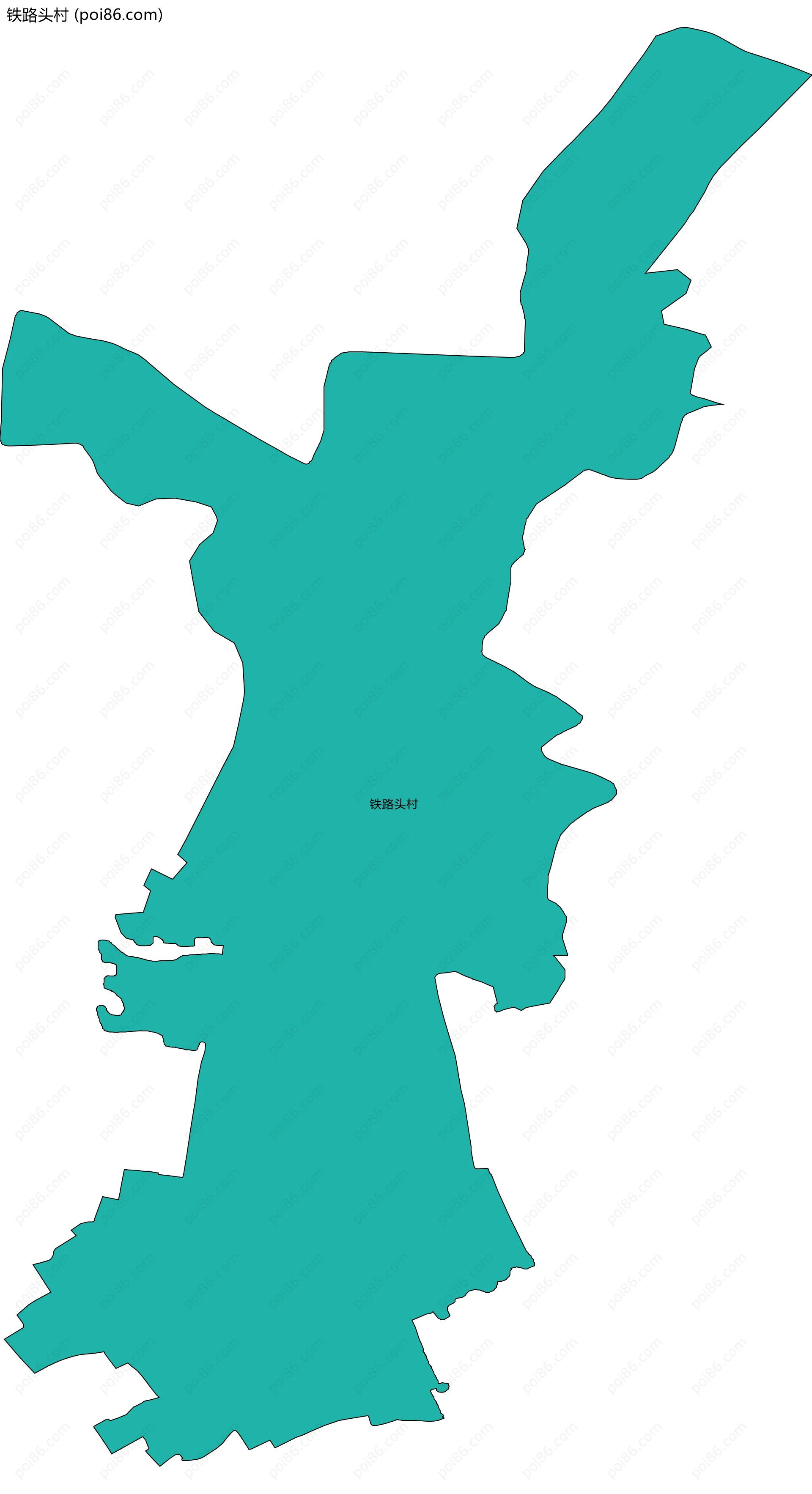 铁路头村边界地图