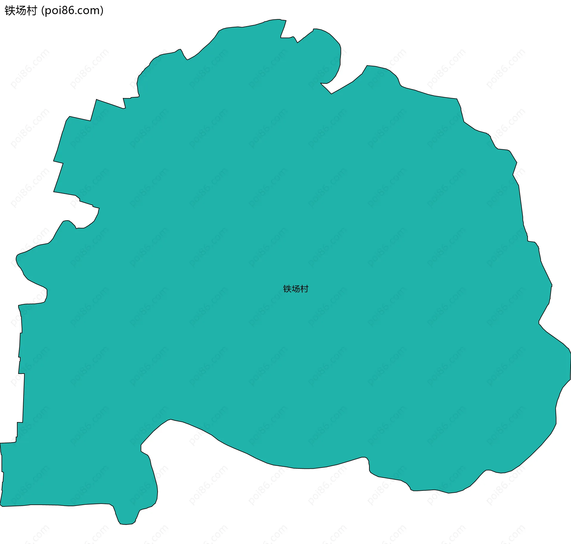 铁场村边界地图