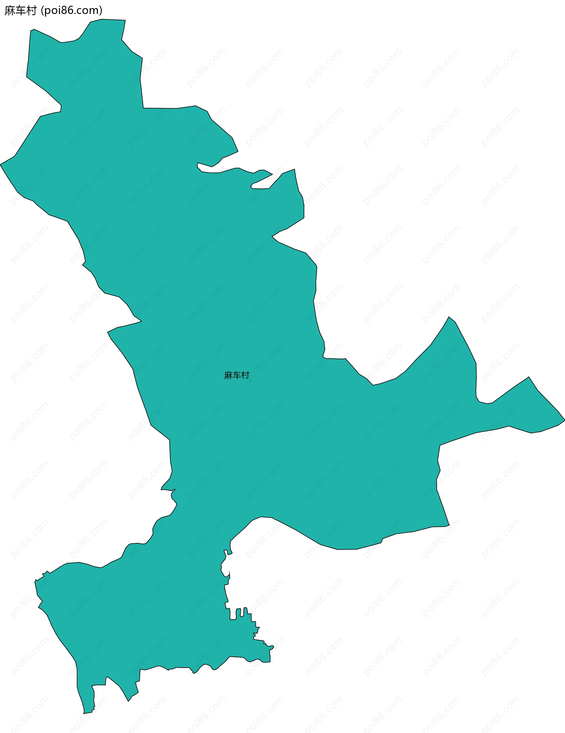 麻车村边界地图