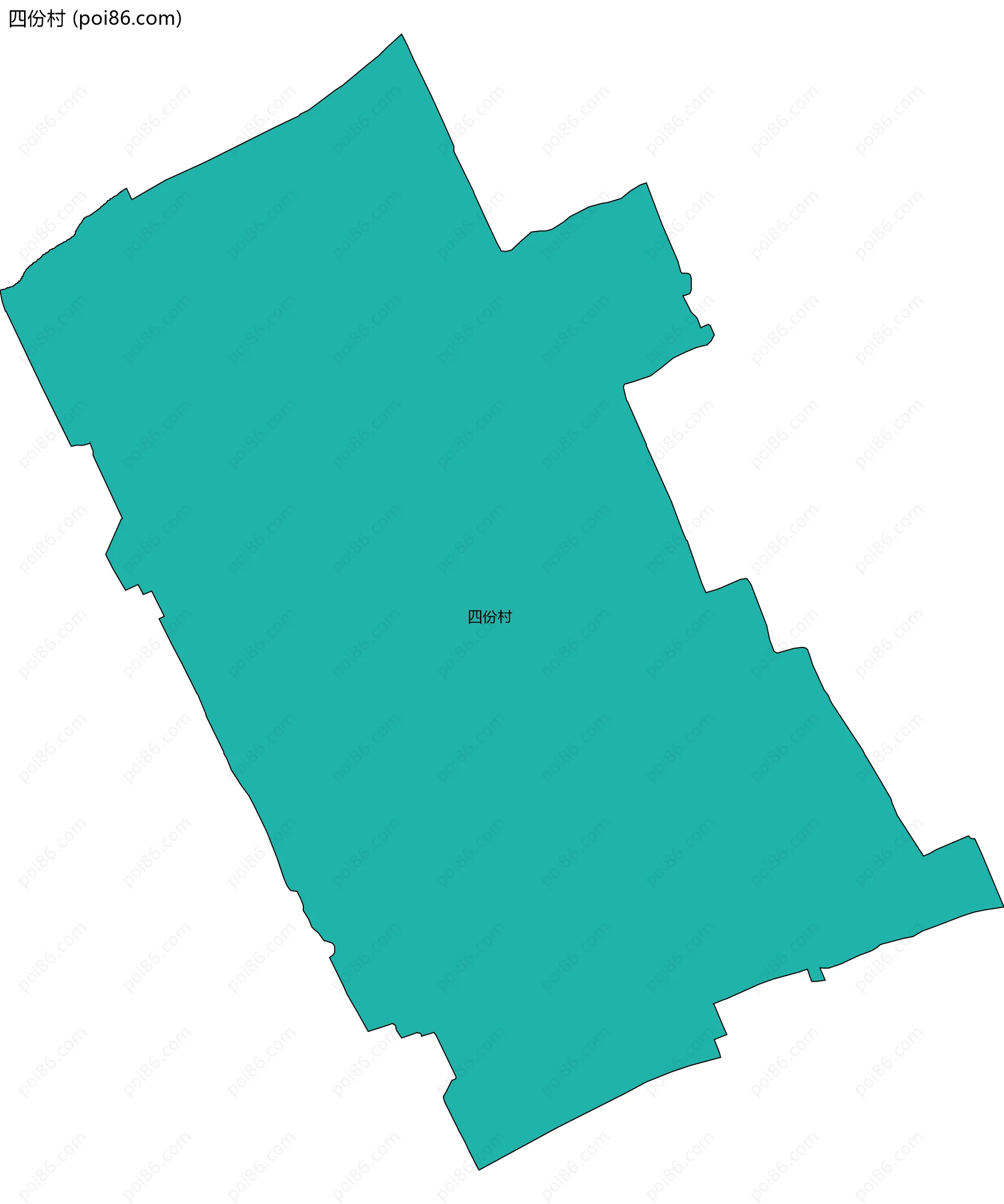 四份村边界地图