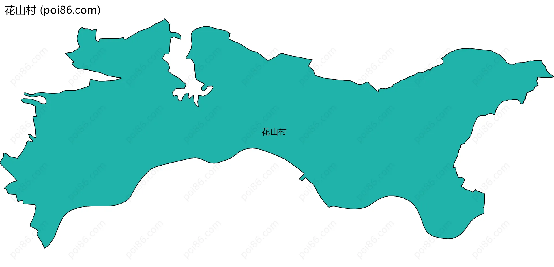花山村边界地图