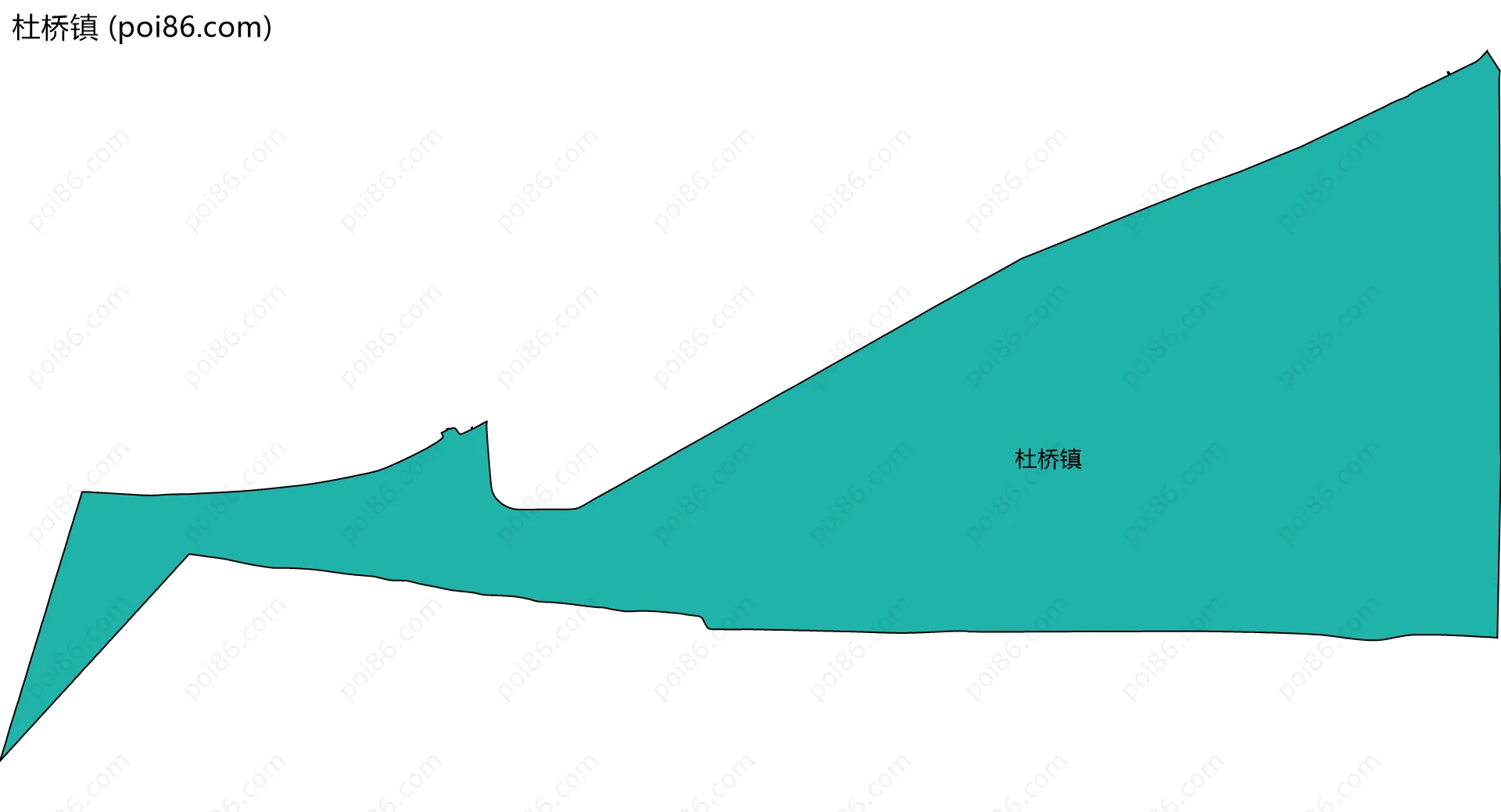 杜桥镇边界地图