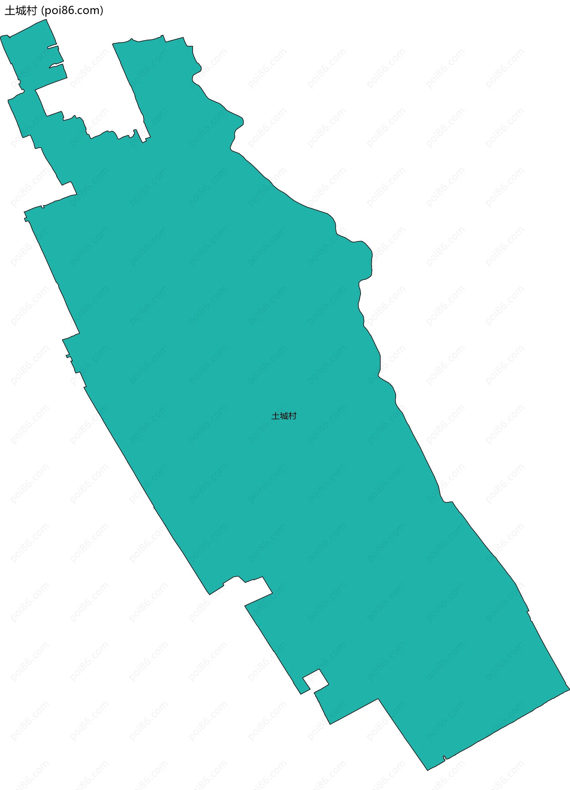 土城村边界地图