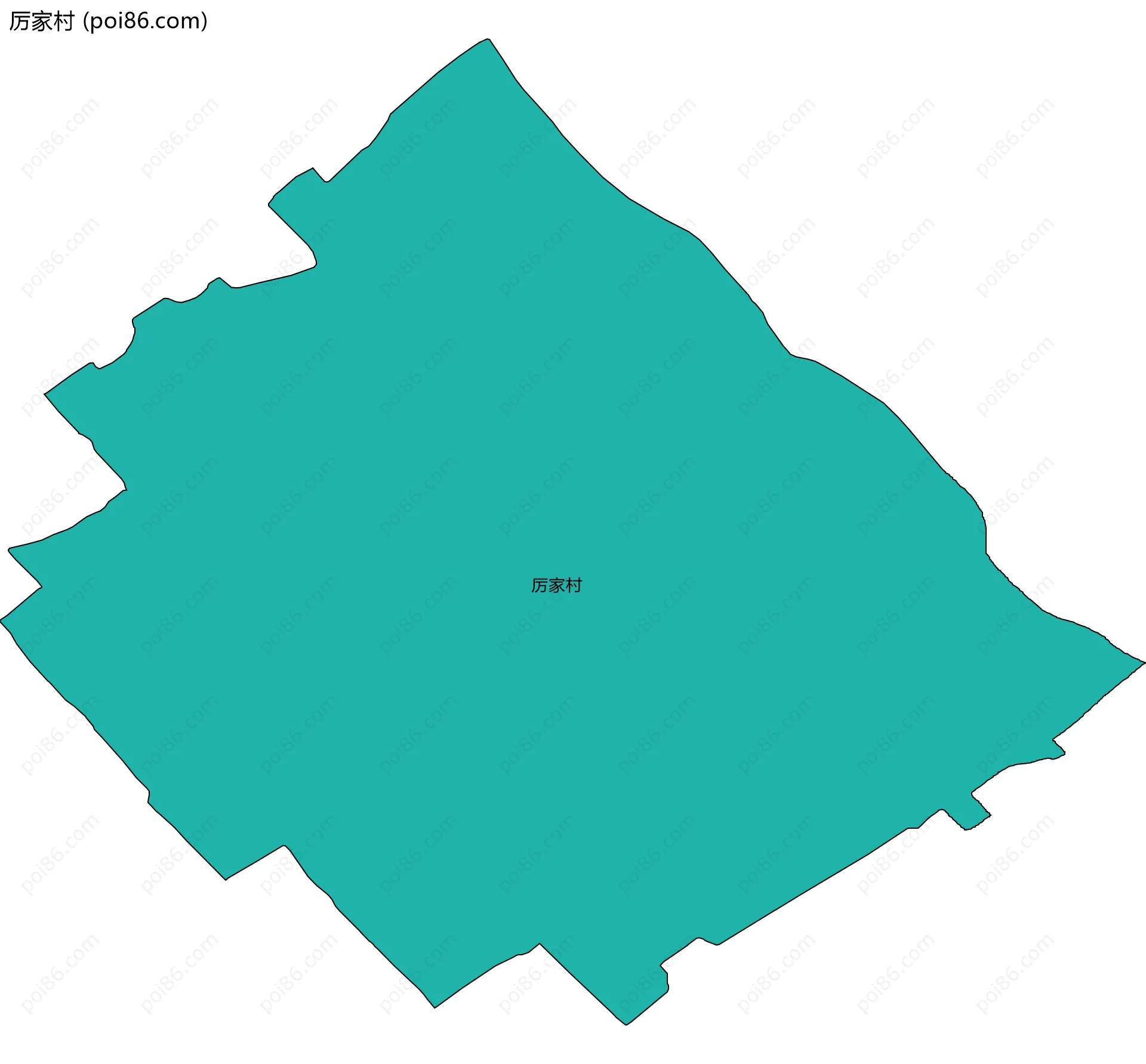 厉家村边界地图