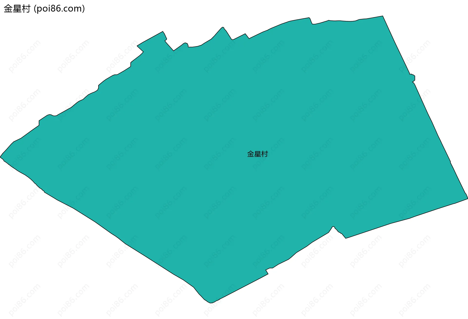 金星村边界地图