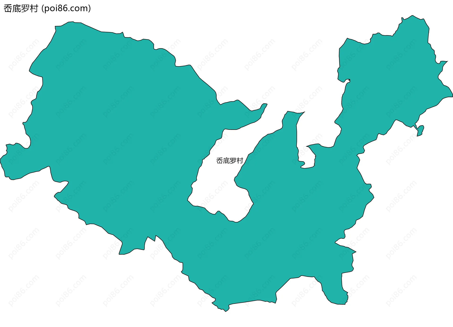 岙底罗村边界地图