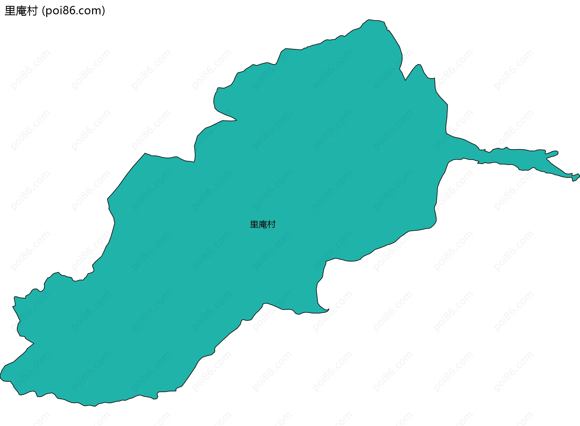 里庵村边界地图