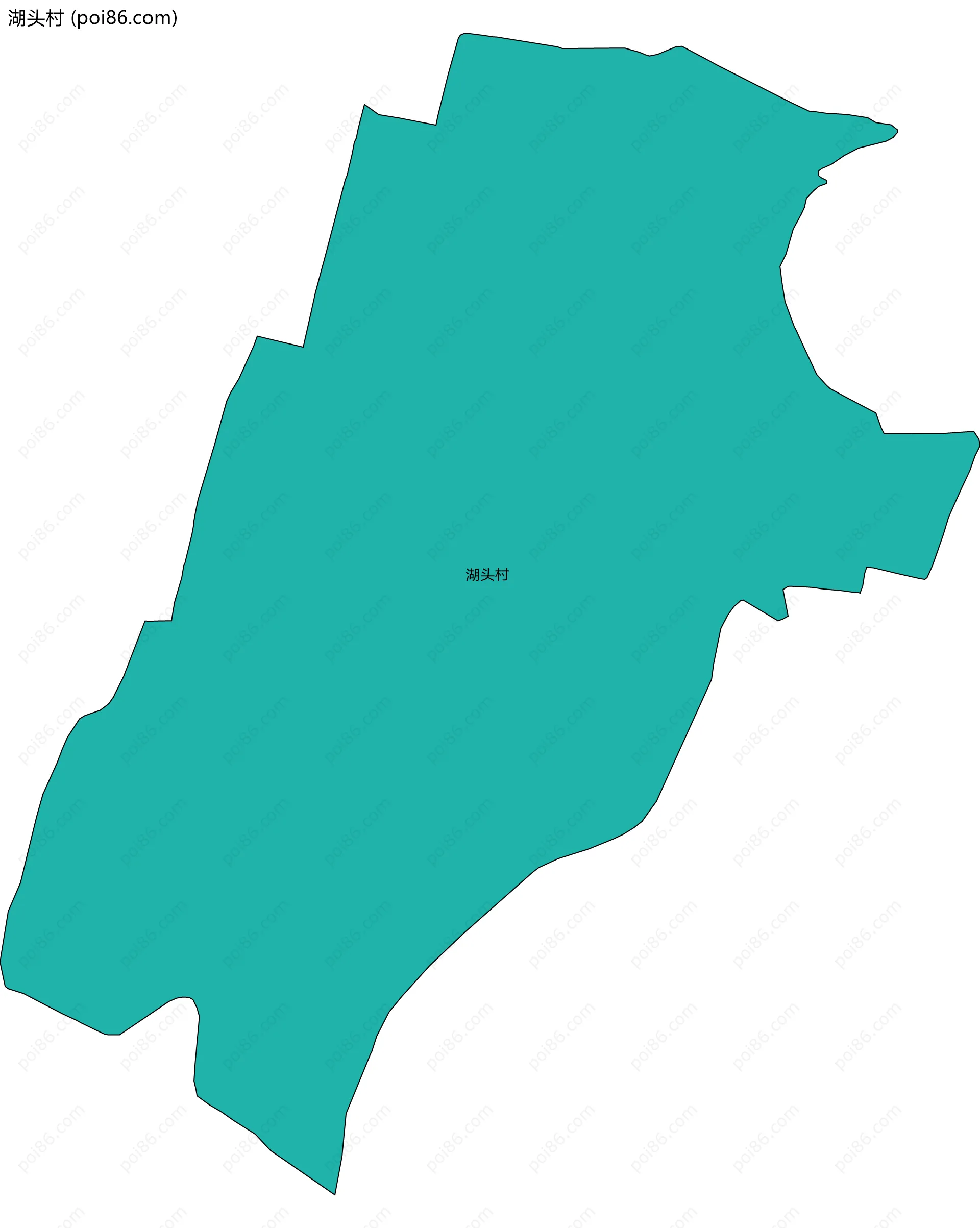 湖头村边界地图