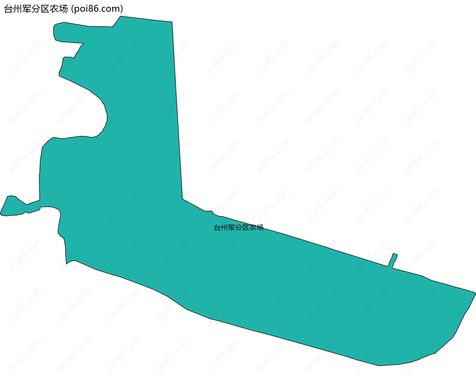 台州军分区农场边界地图