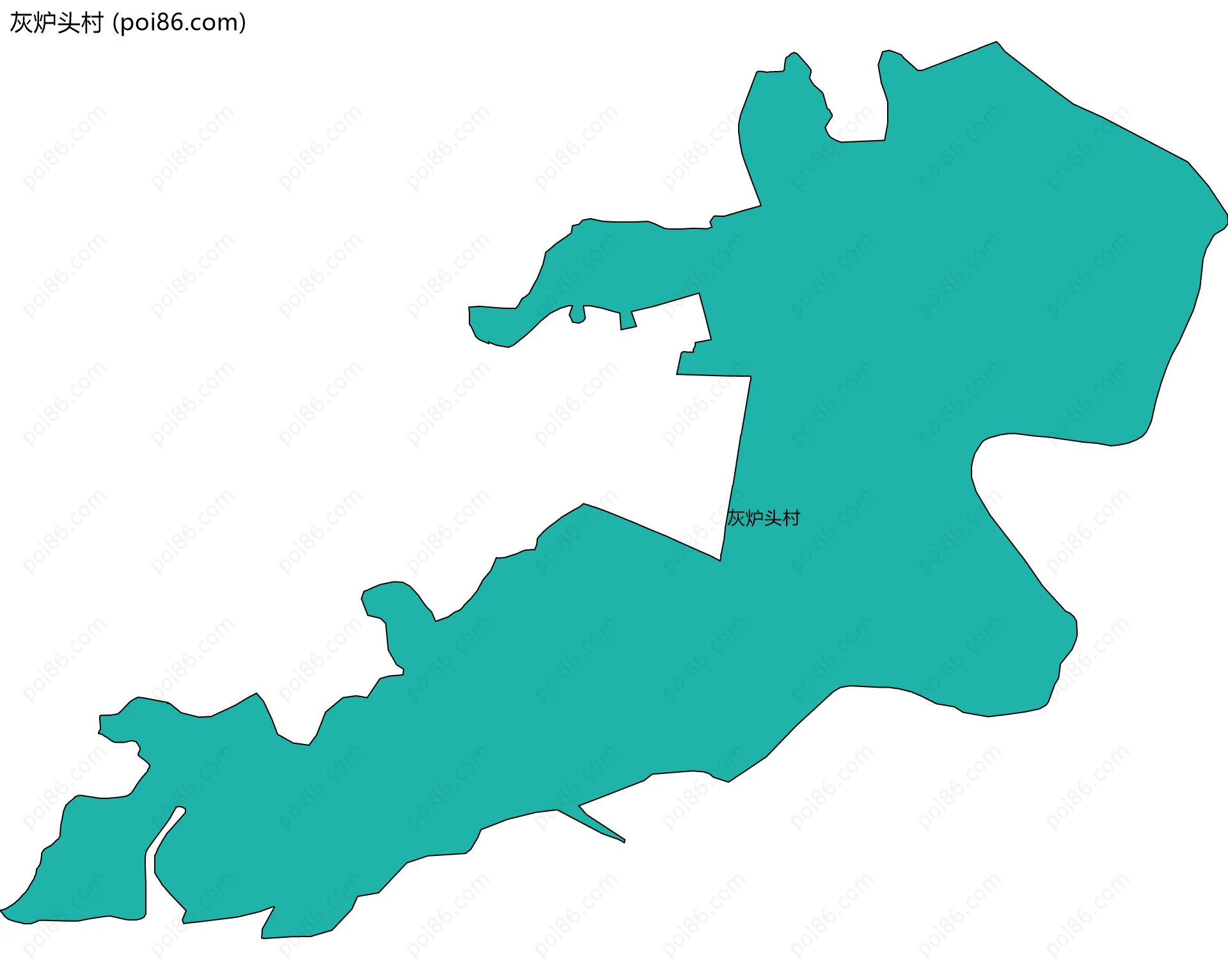 灰炉头村边界地图